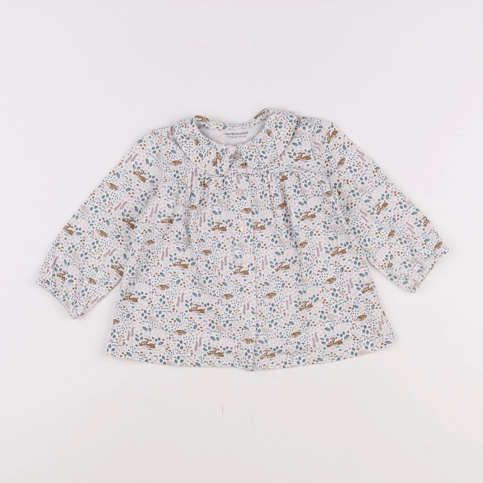 Vertbaudet - blouse blanc - 12 mois