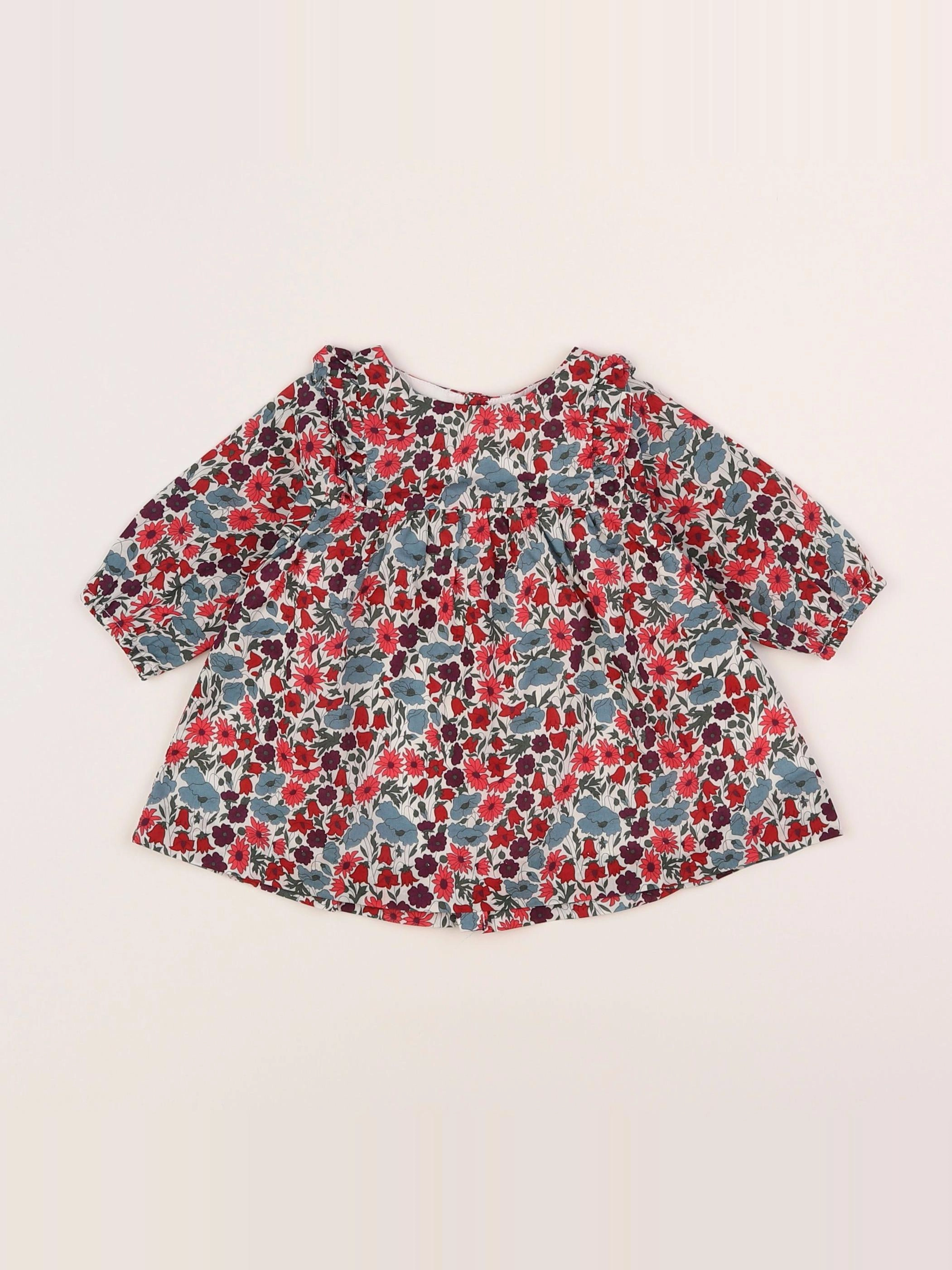 Jacadi - robe liberty multicolore - 3 mois