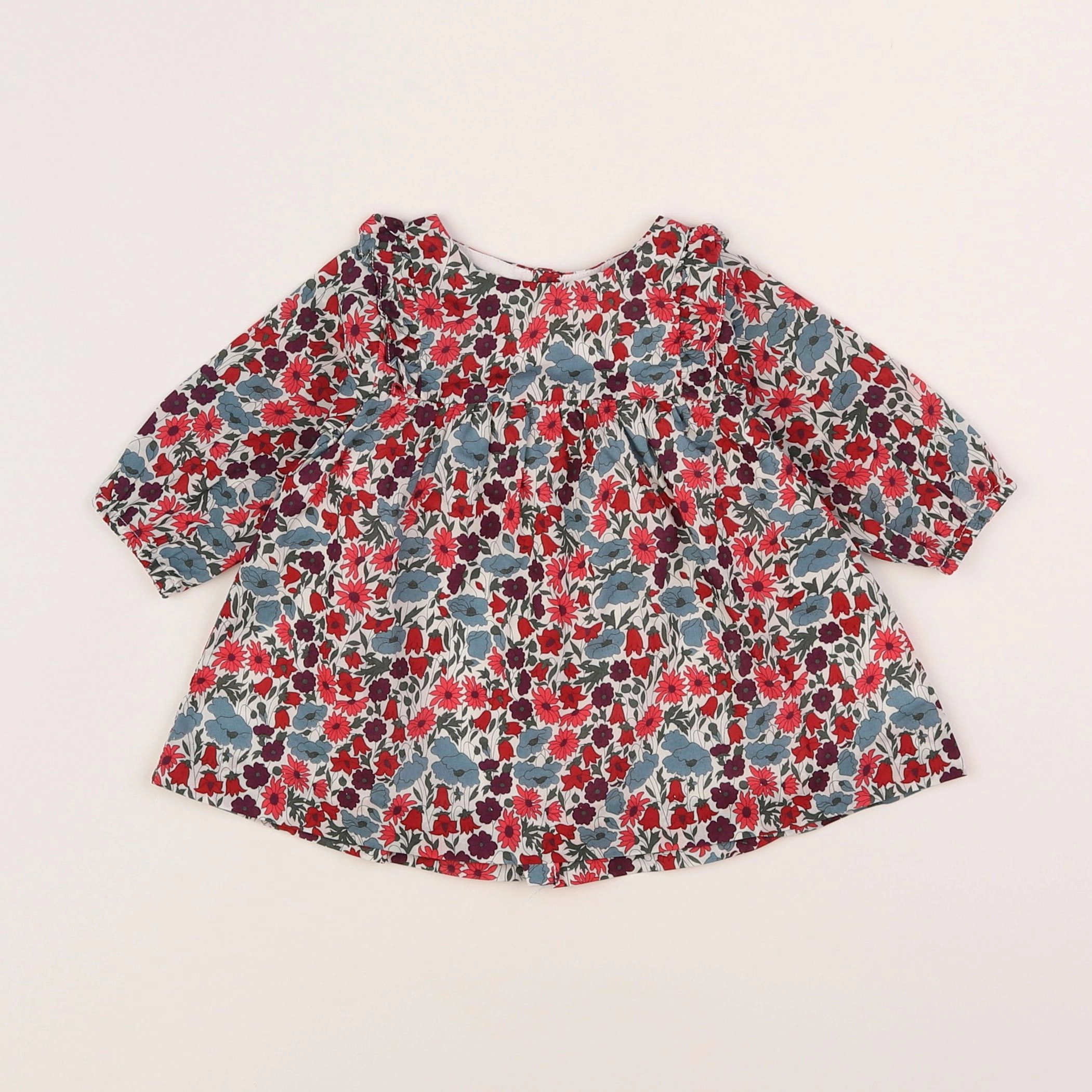 Jacadi - robe liberty multicolore - 3 mois
