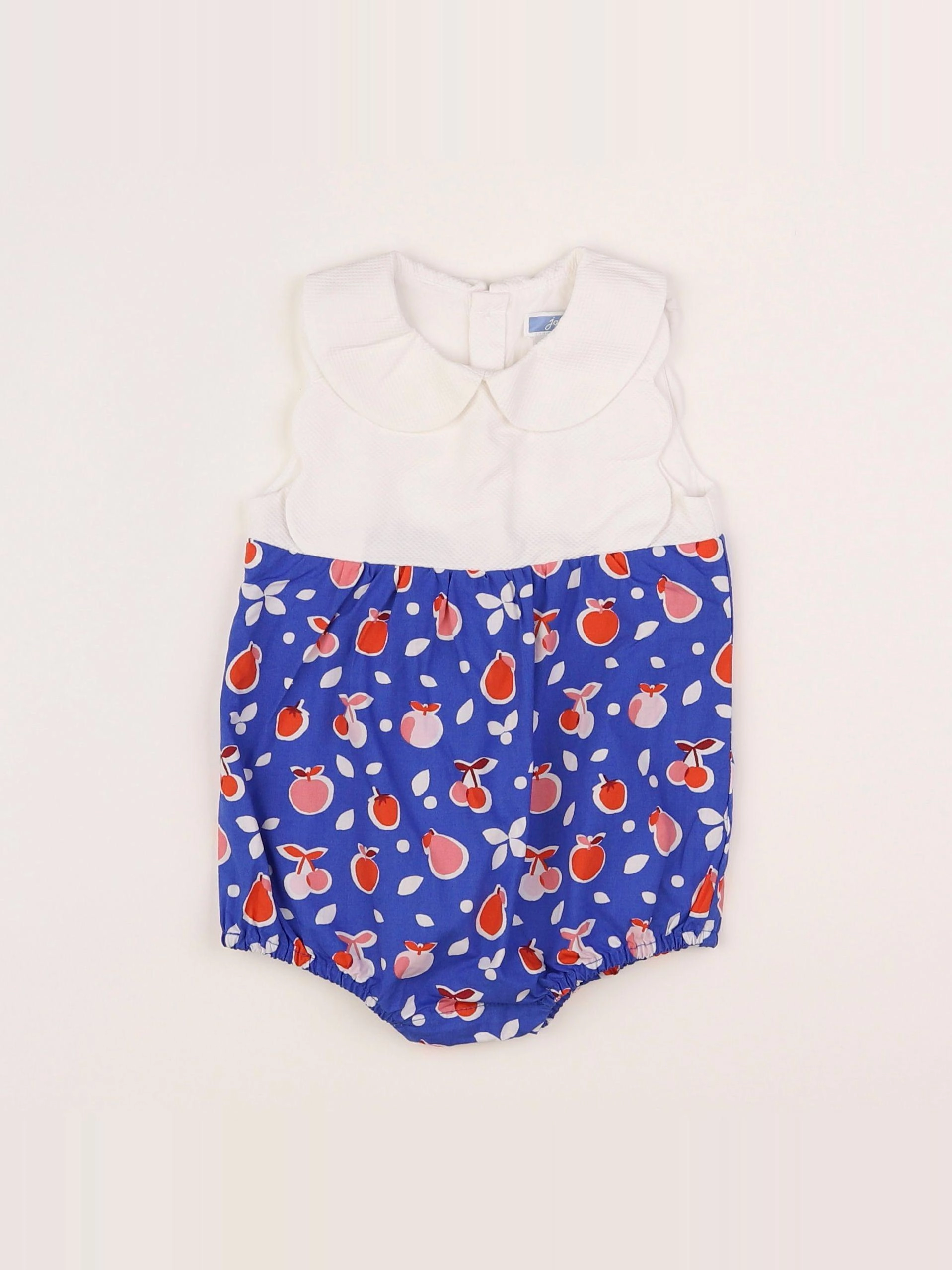 Jacadi - combinaison blanc, bleu - 6 mois