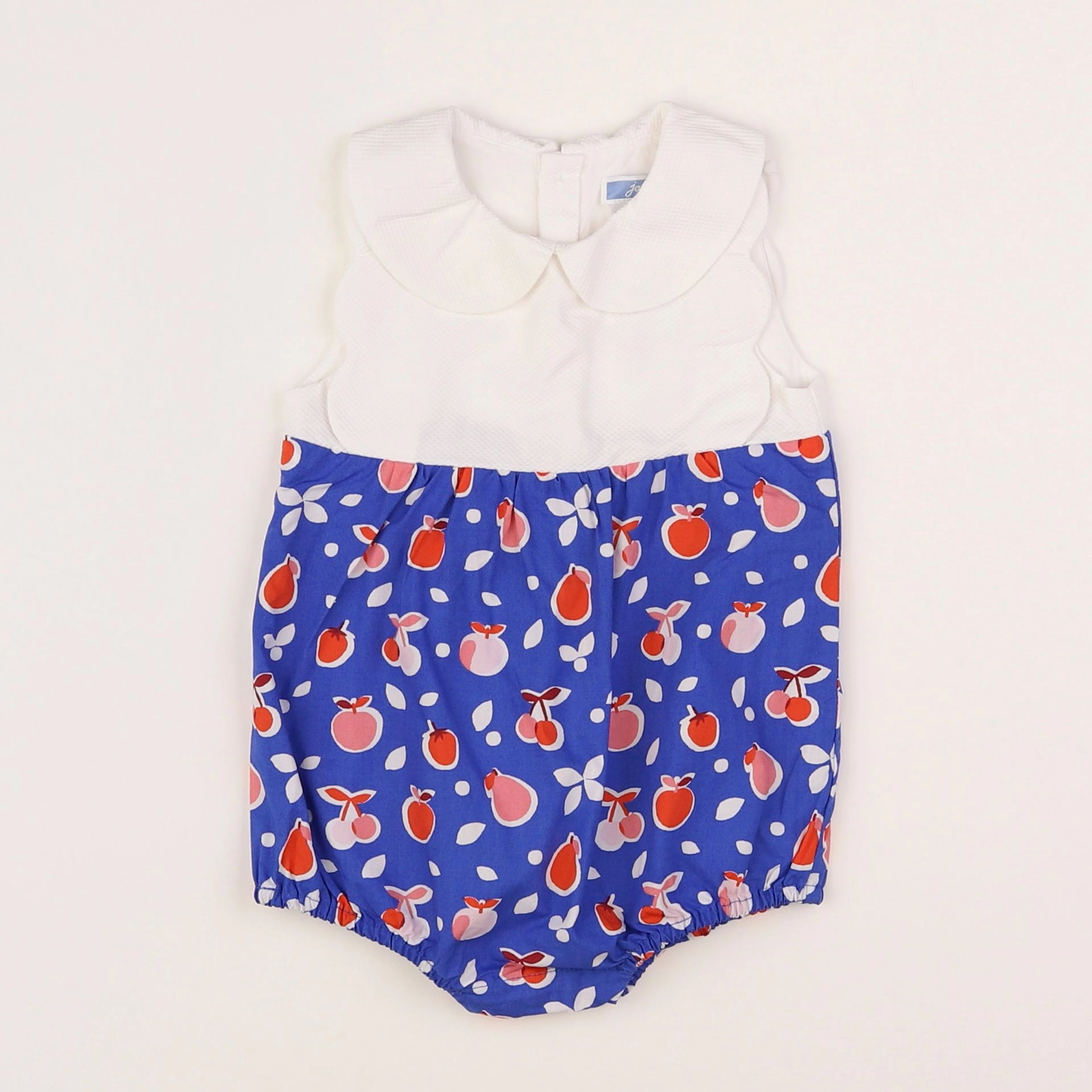 Jacadi - combinaison blanc, bleu - 6 mois
