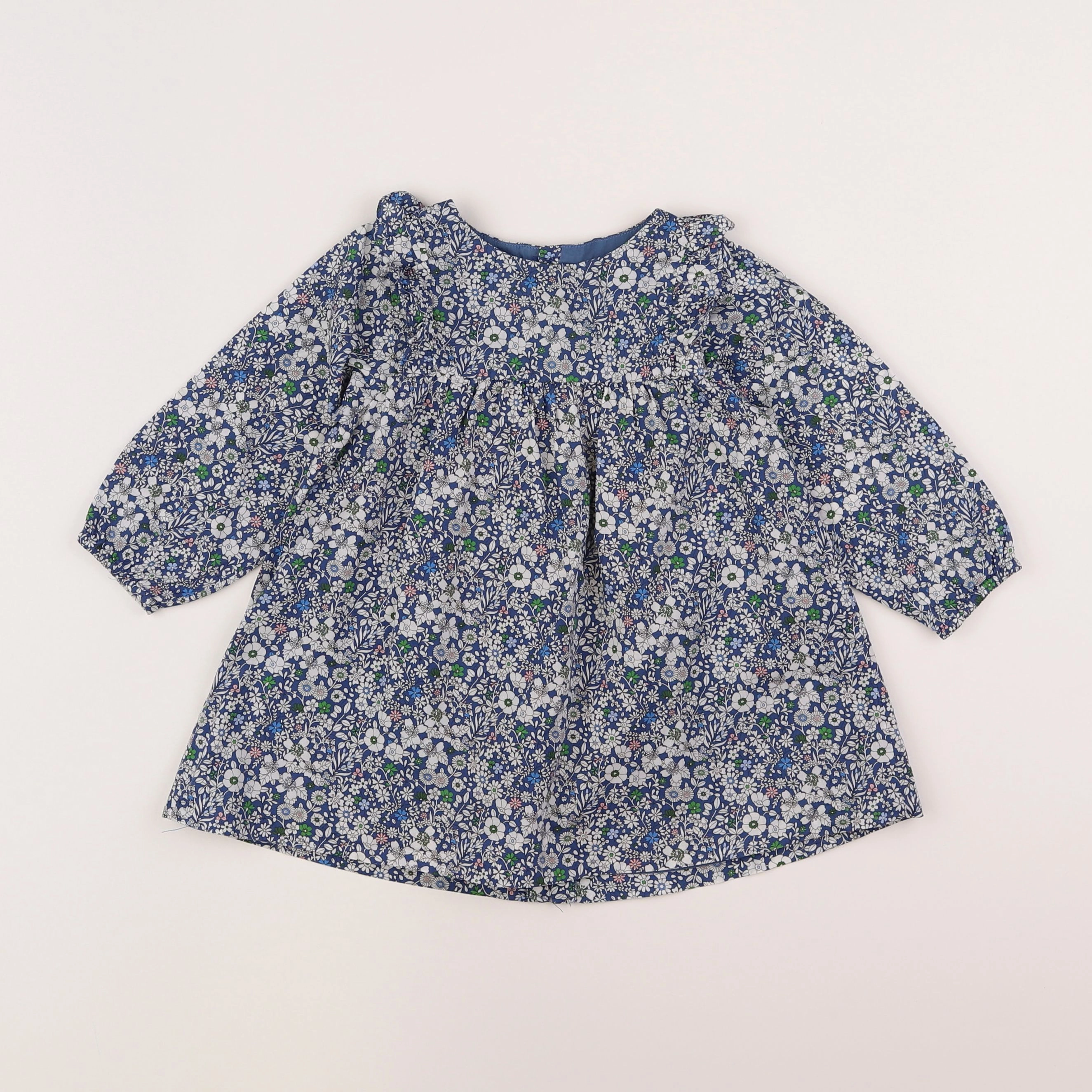 Jacadi - robe liberty multicolore - 18 mois