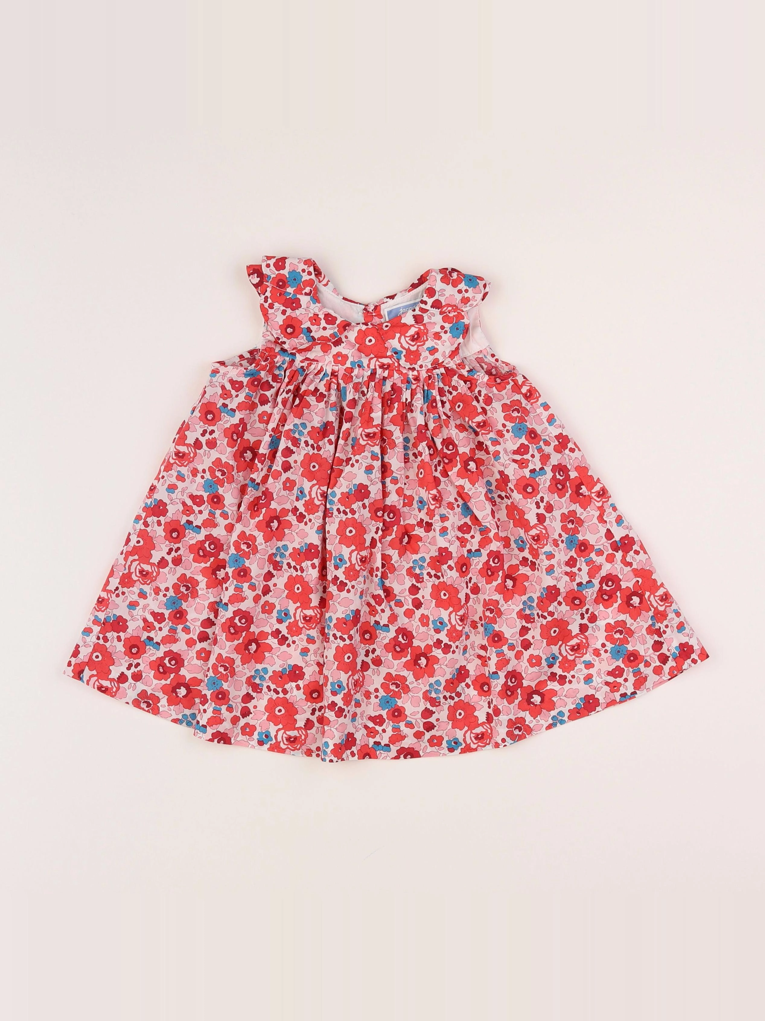 Jacadi - robe liberty multicolore - 12 mois