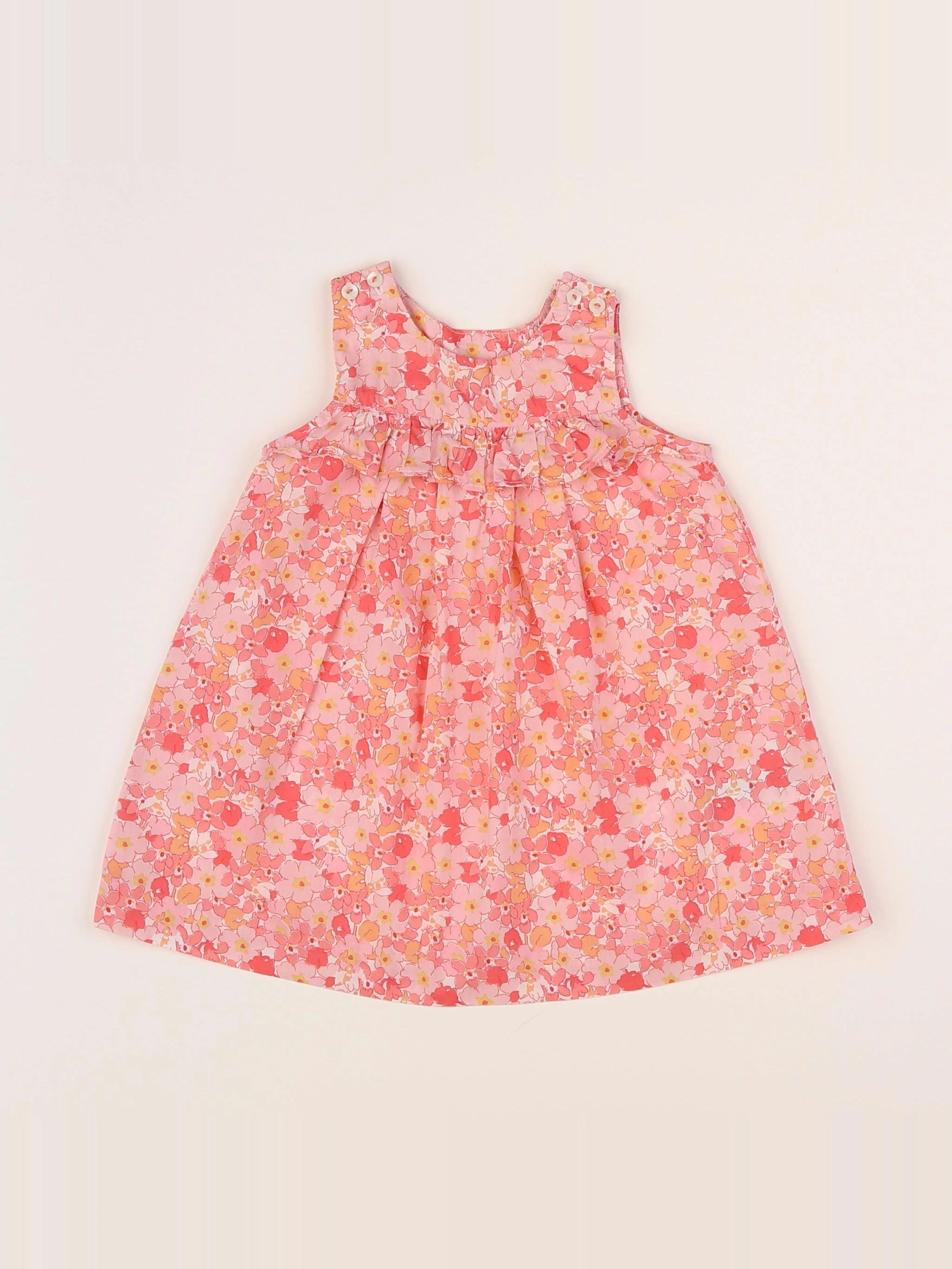 Jacadi - robe liberty multicolore - 6 mois