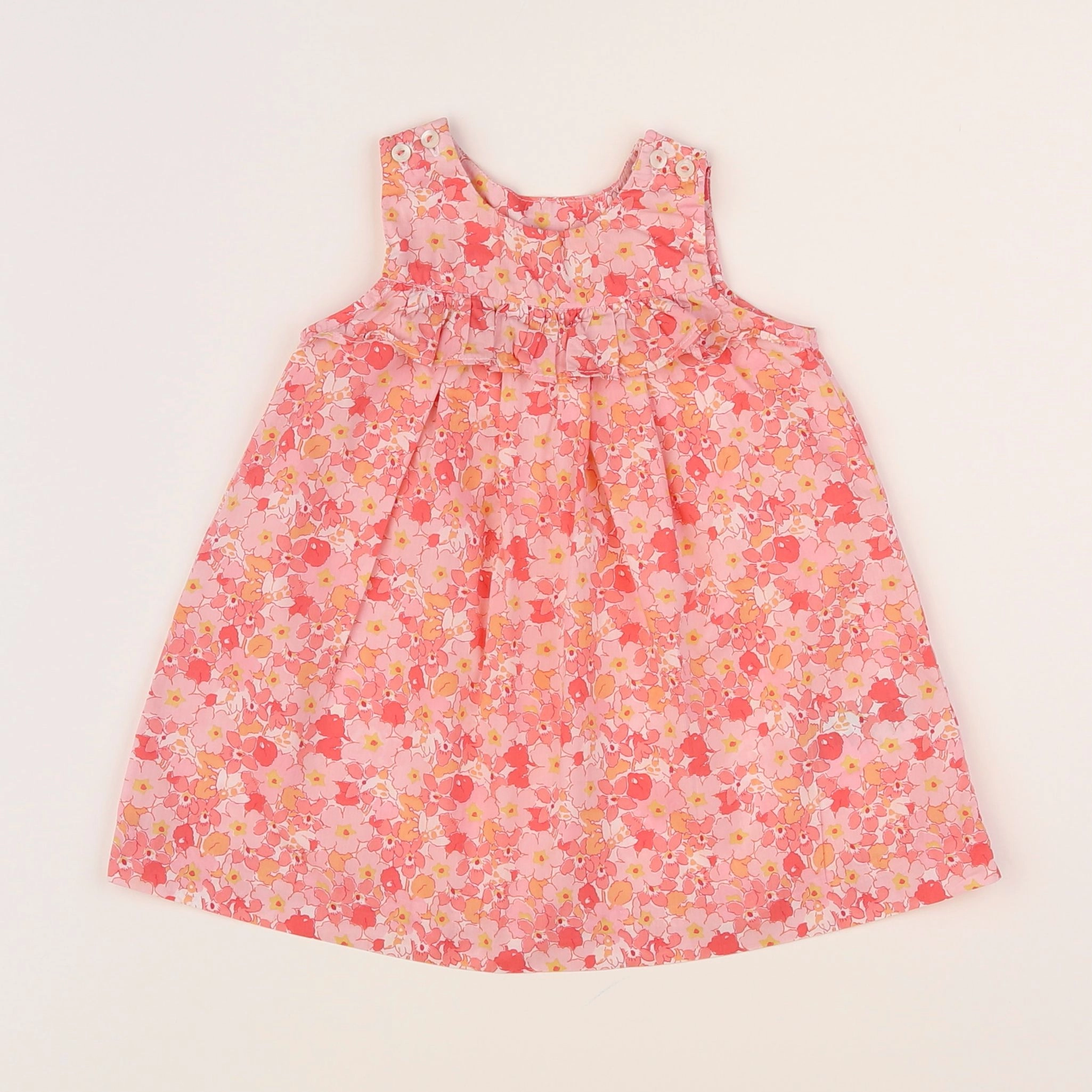 Jacadi - robe liberty multicolore - 6 mois