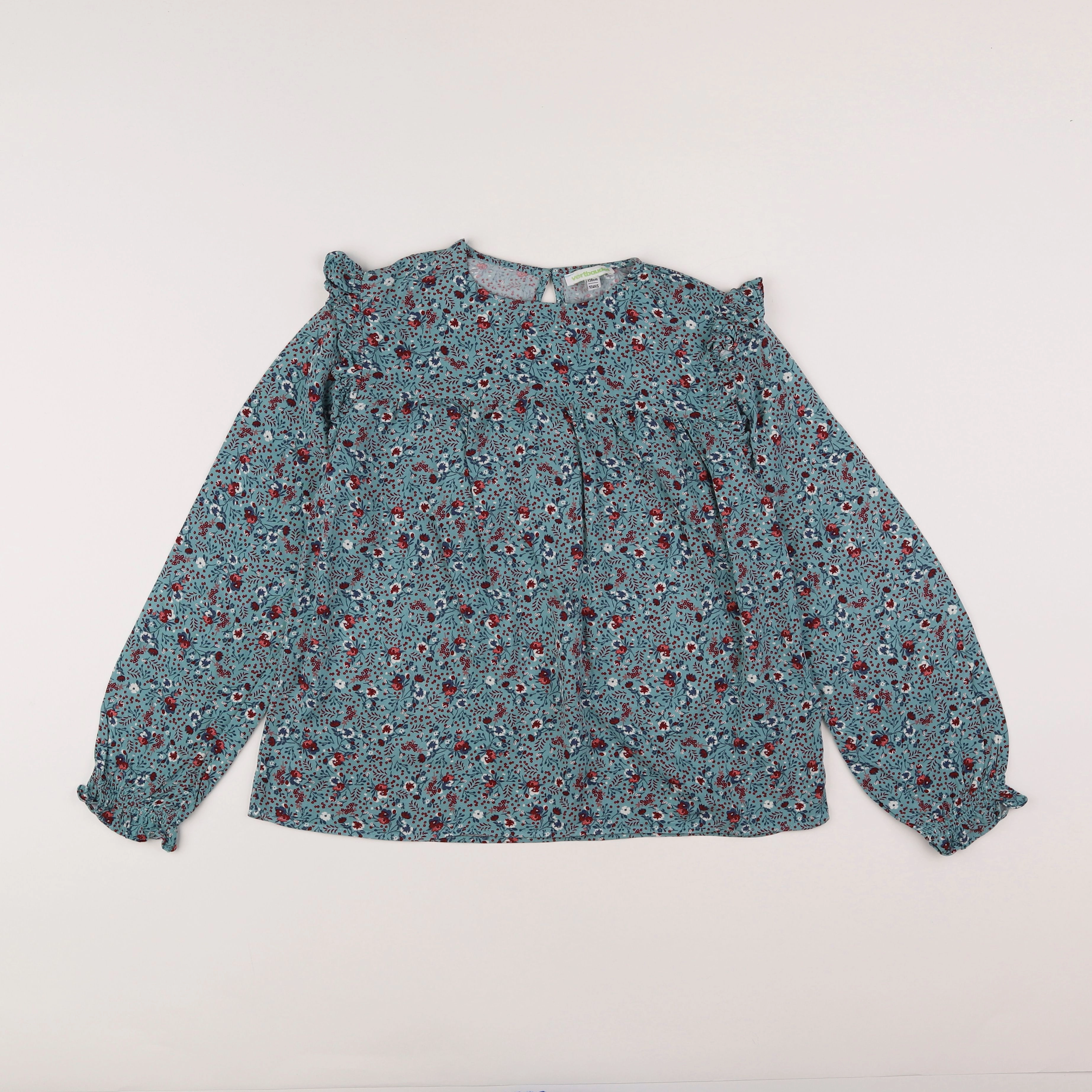 Vertbaudet - blouse bleu - 10 ans