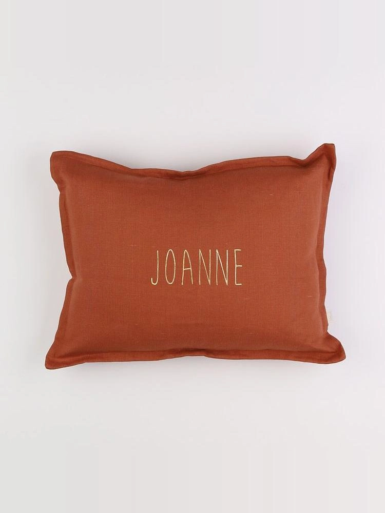 Petit Picotin - "JOANNE" coussin rouge - 