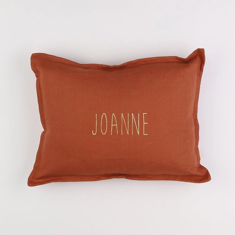 Petit Picotin - "JOANNE" coussin rouge - 