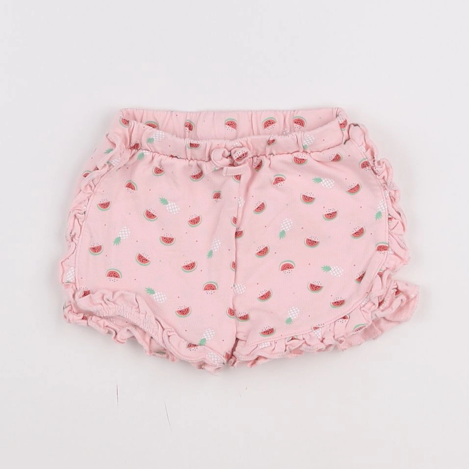 Vertbaudet - short rose - 6 mois