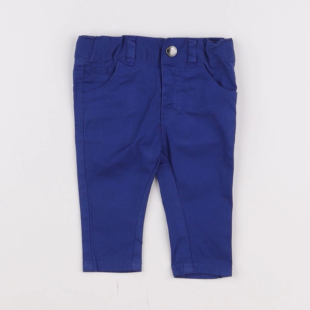 Vertbaudet - pantalon bleu - 3 mois