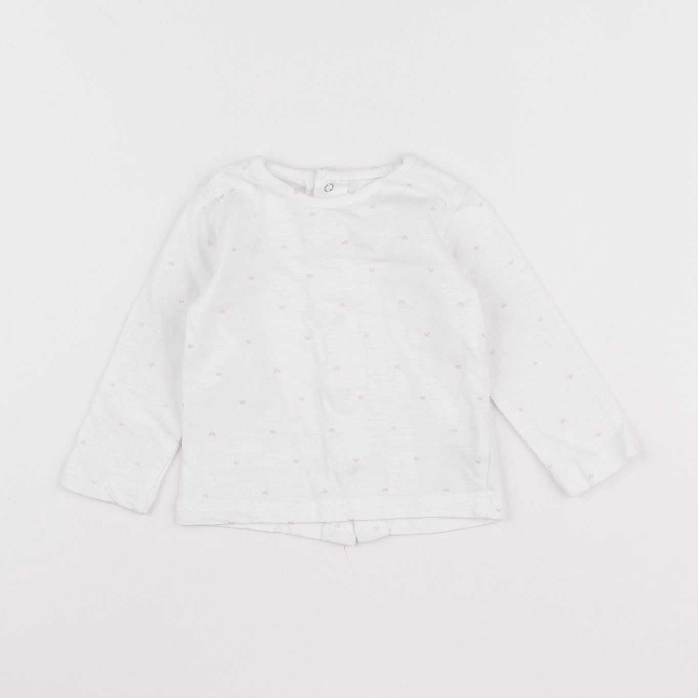 Vertbaudet - tee-shirt blanc - 9 mois