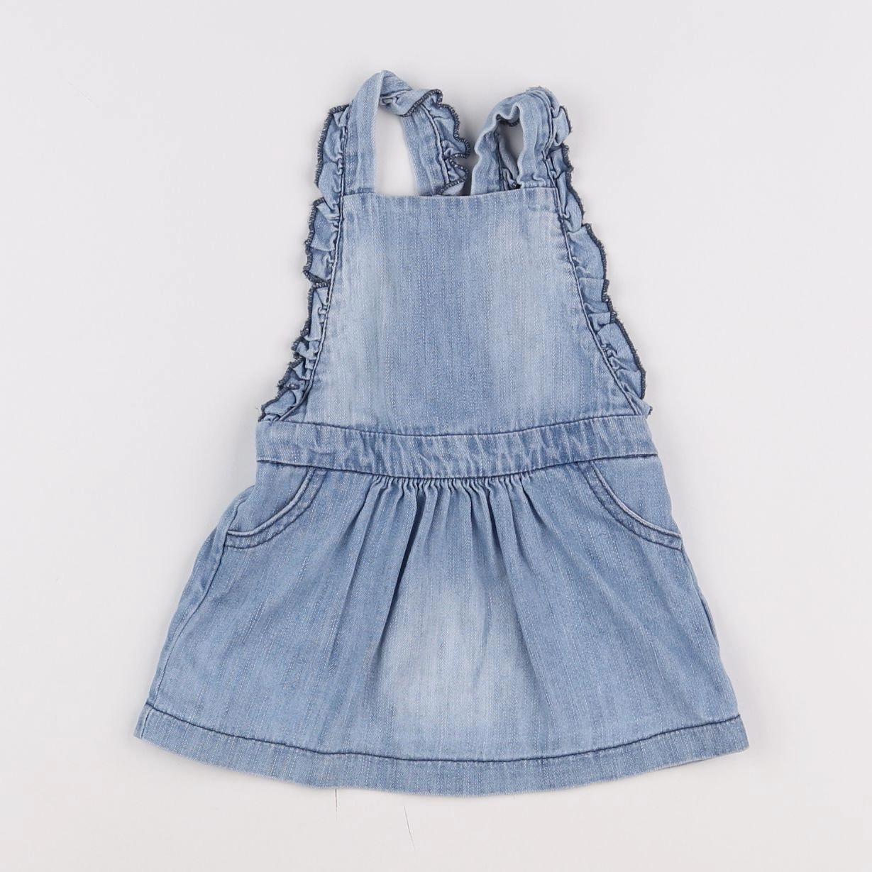 Vertbaudet - robe bleu - 9 mois