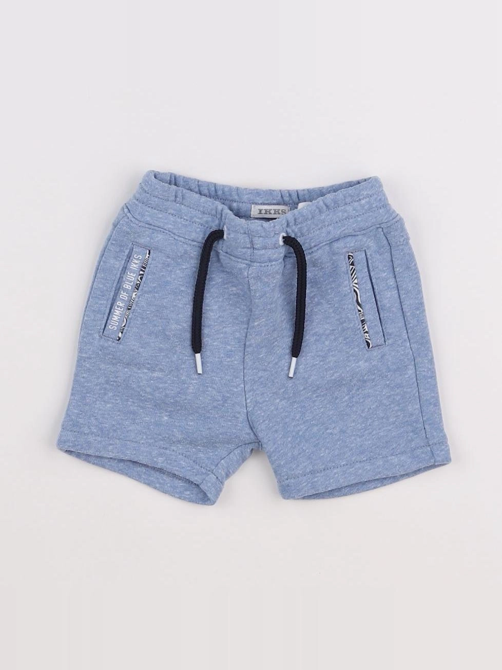 IKKS - short bleu - 6 mois
