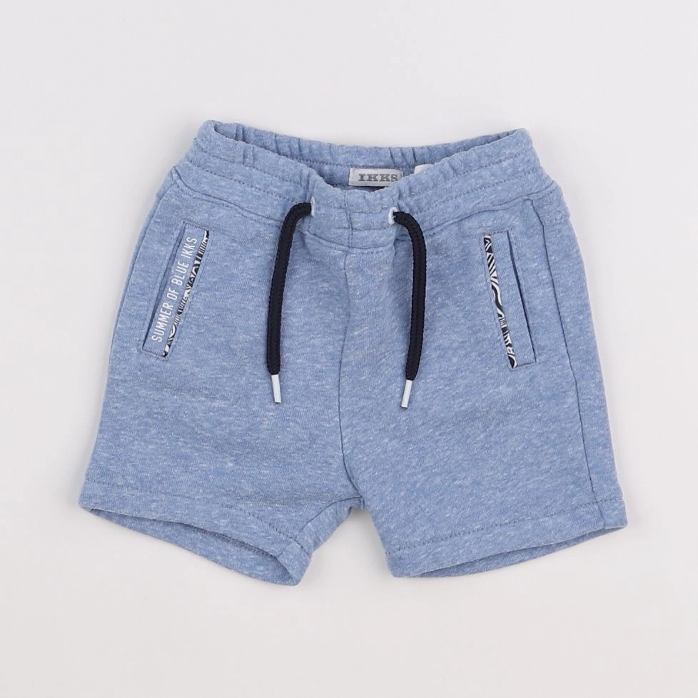 IKKS - short bleu - 6 mois