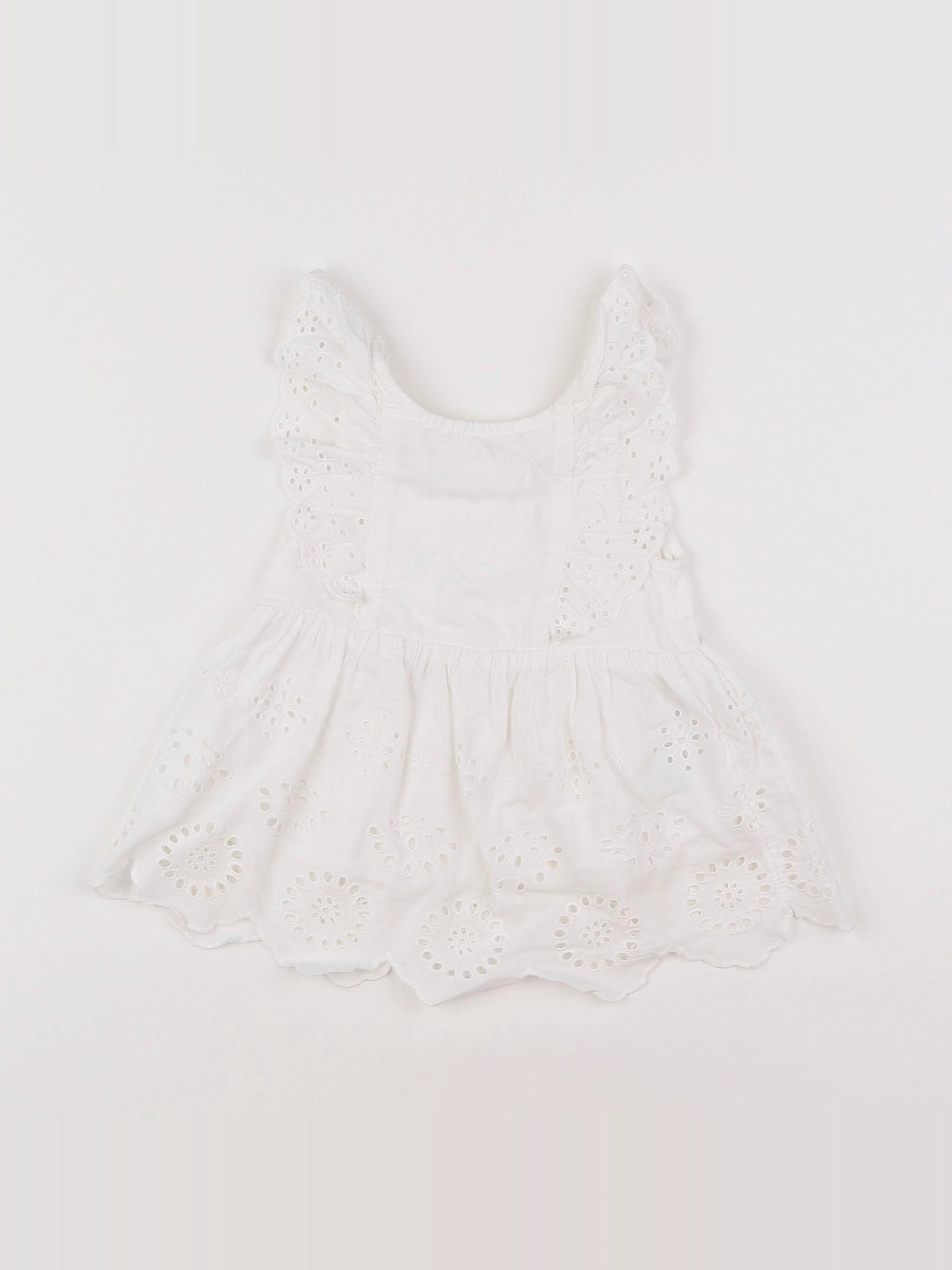 Vertbaudet - robe blanc - 3 mois