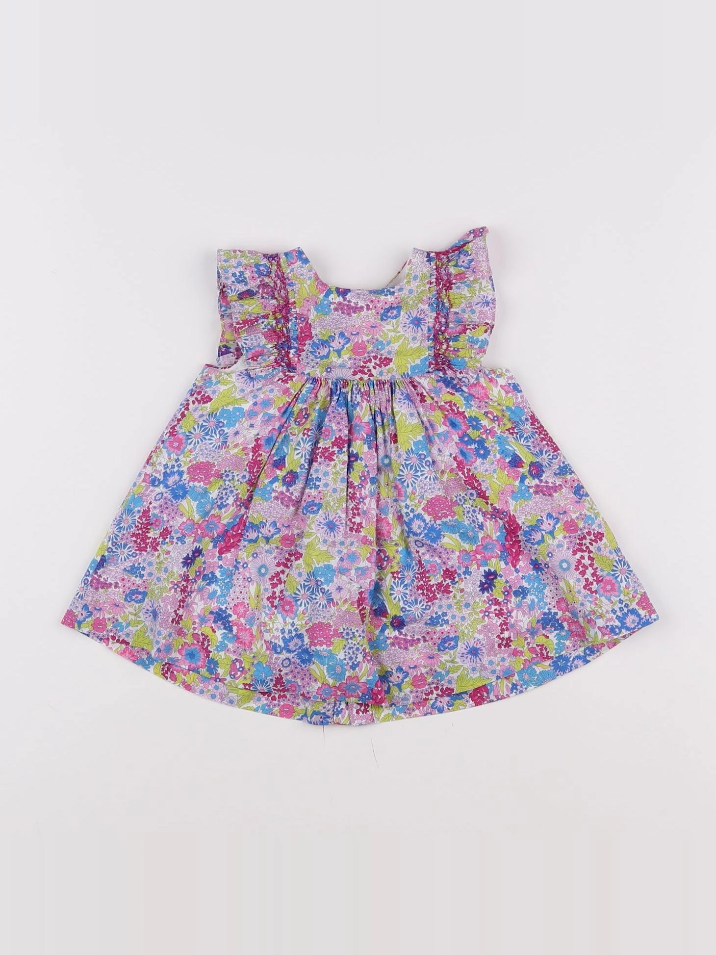 Jacadi - robe liberty multicolore - 6 mois