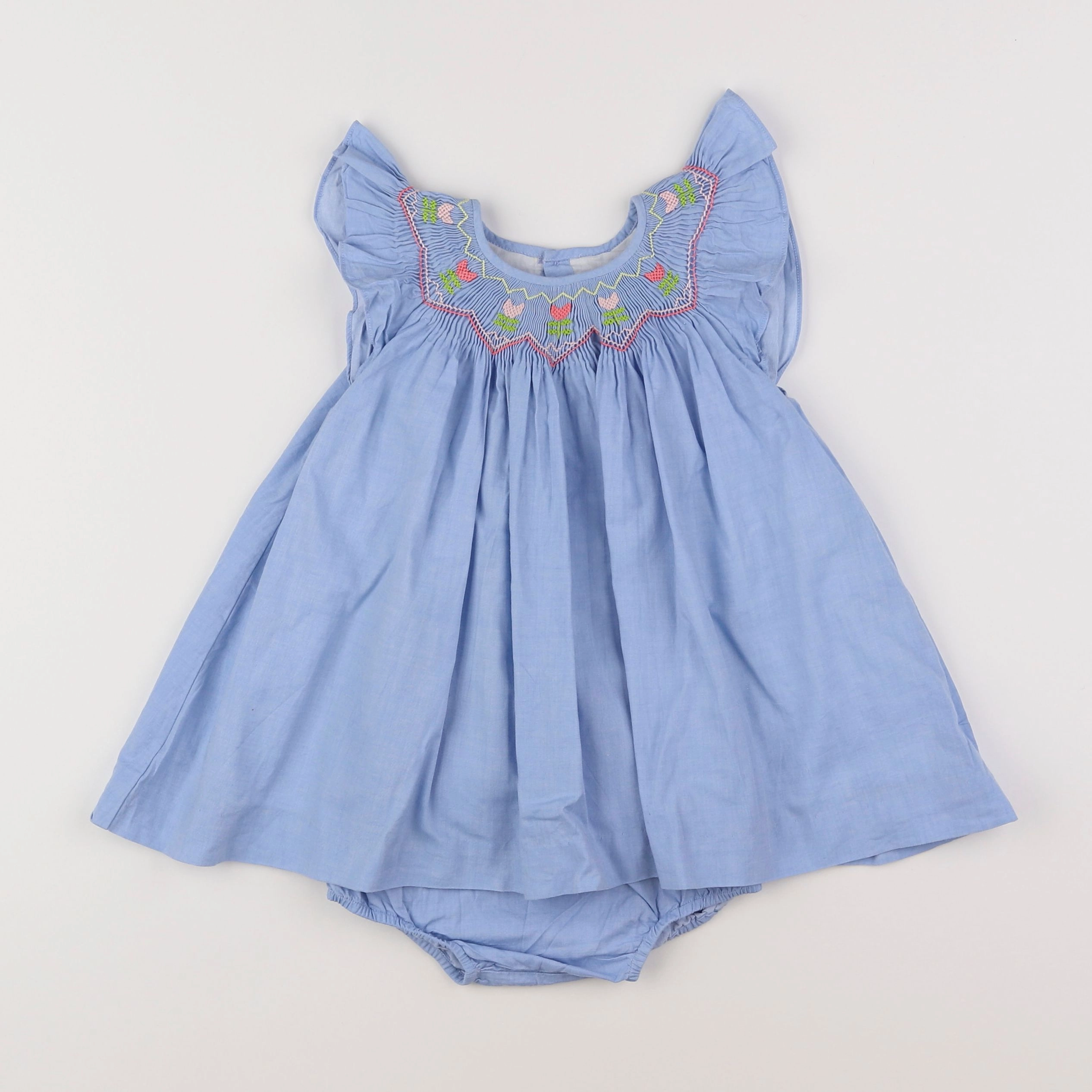 Jacadi - robe bleu - 12 mois