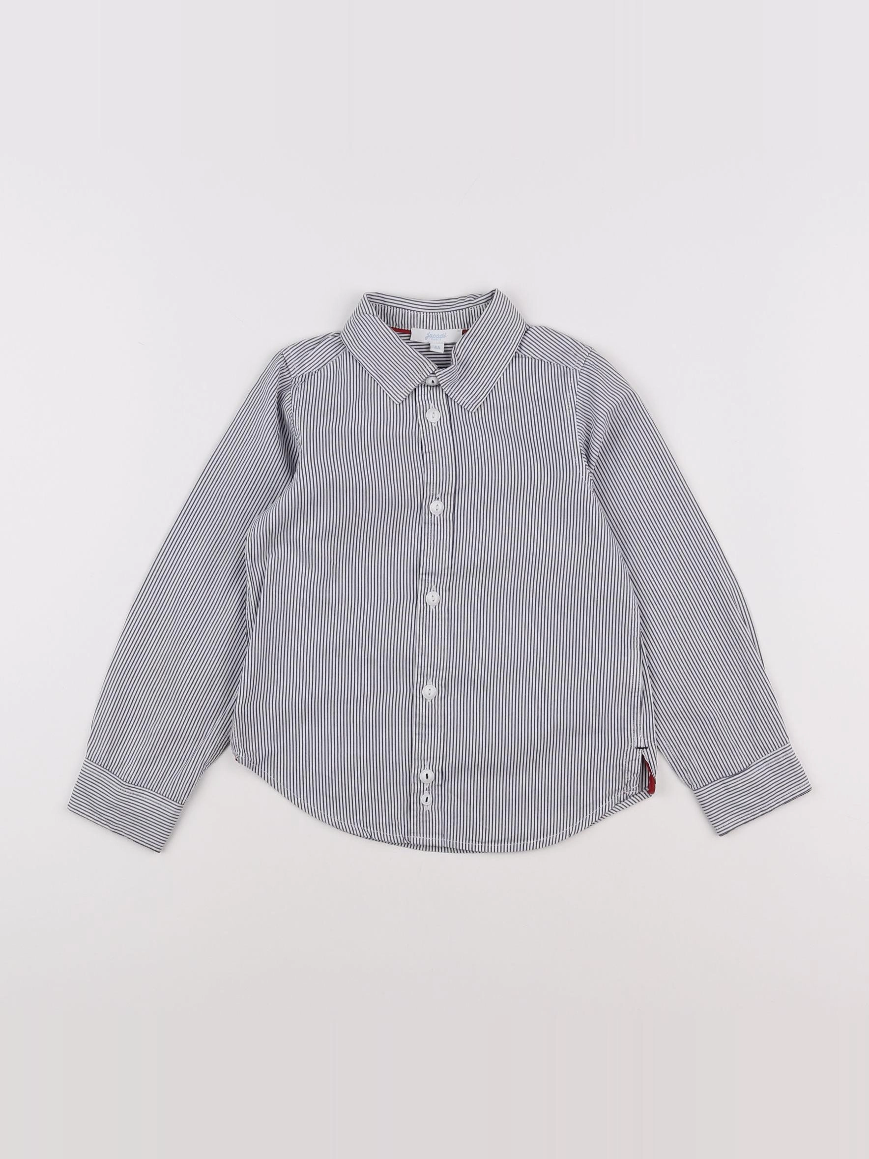 Jacadi - chemise bleu, blanc - 4 ans
