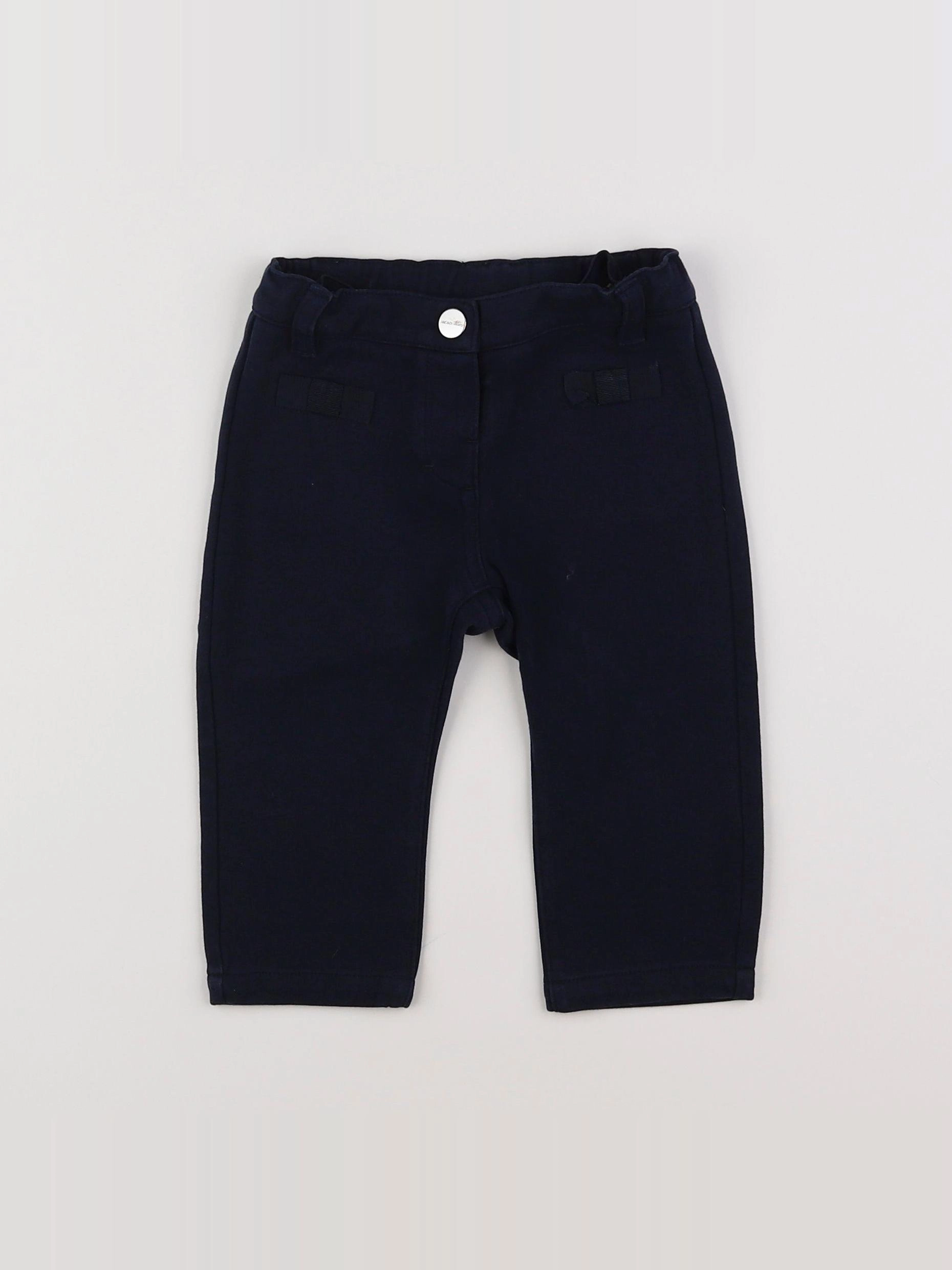 Jacadi - pantalon bleu - 12 mois