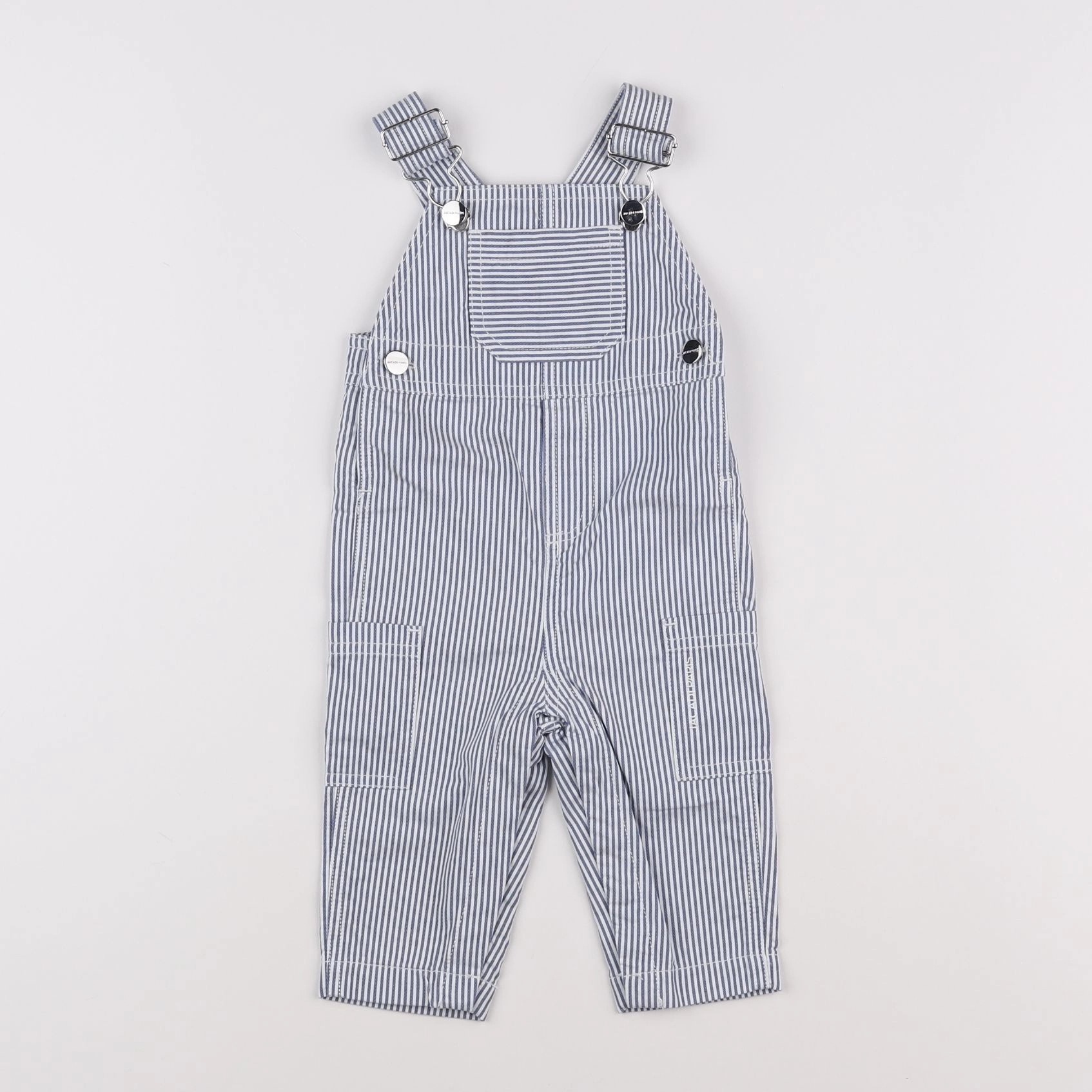 Jacadi - salopette blanc, bleu - 6 mois