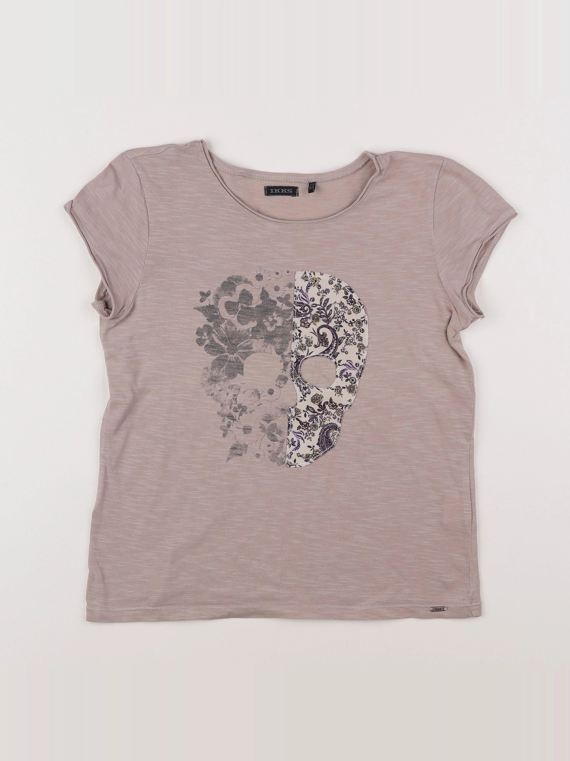 IKKS - tee-shirt beige - 10 ans