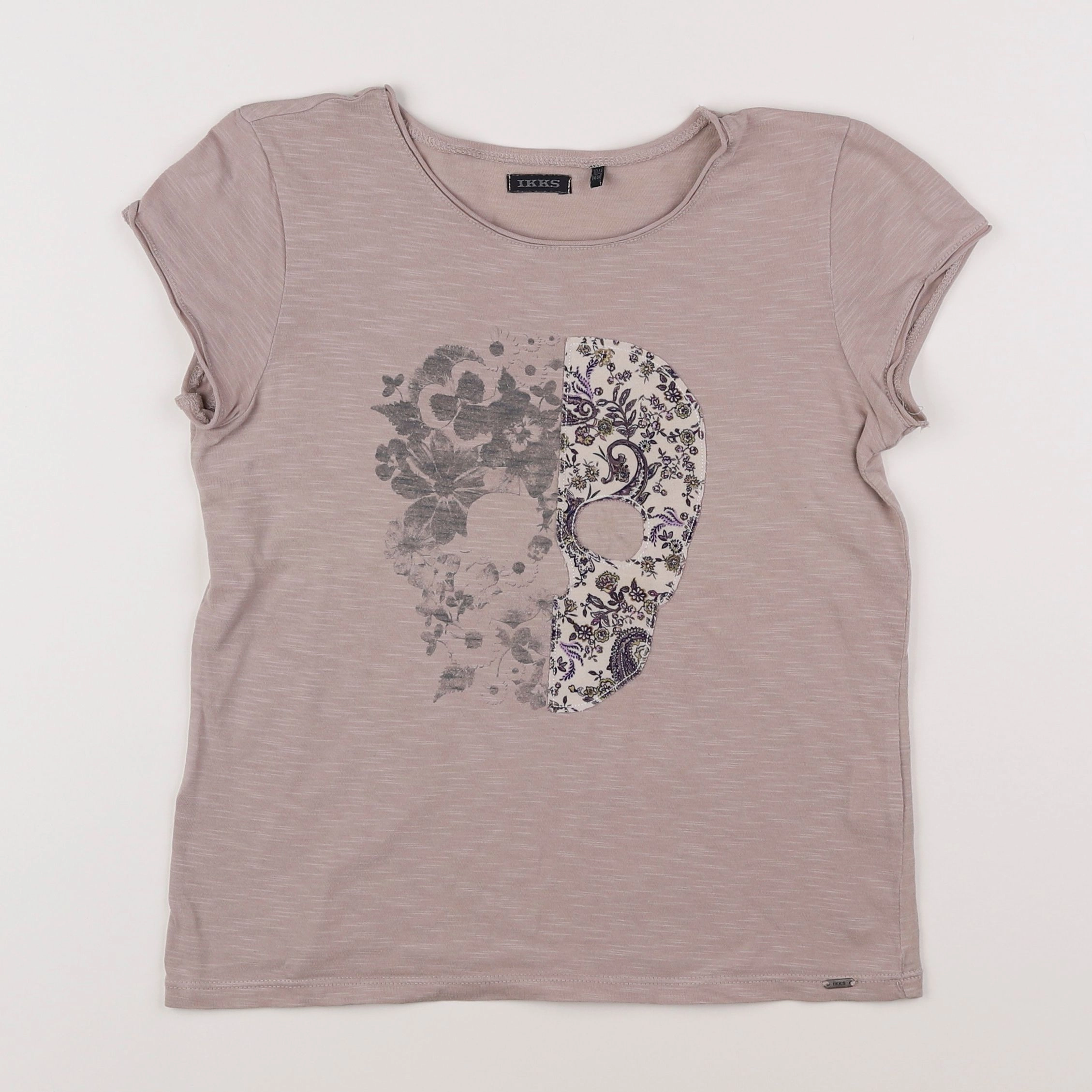 IKKS - tee-shirt beige - 10 ans
