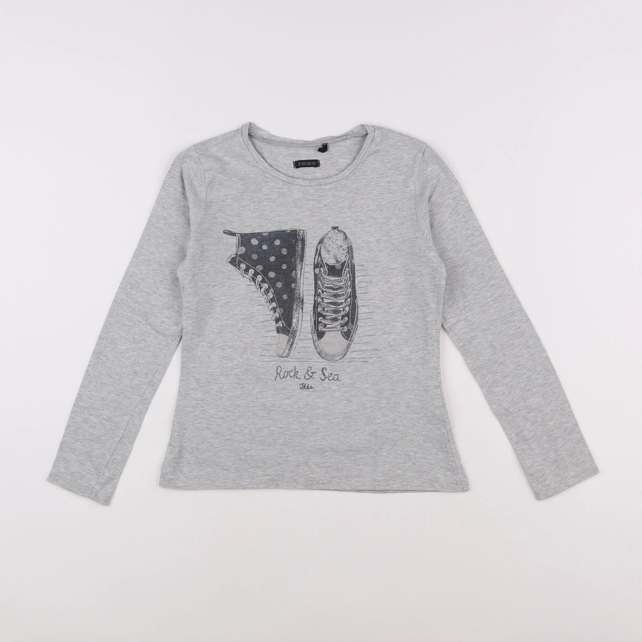 IKKS - tee-shirt gris - 10 ans
