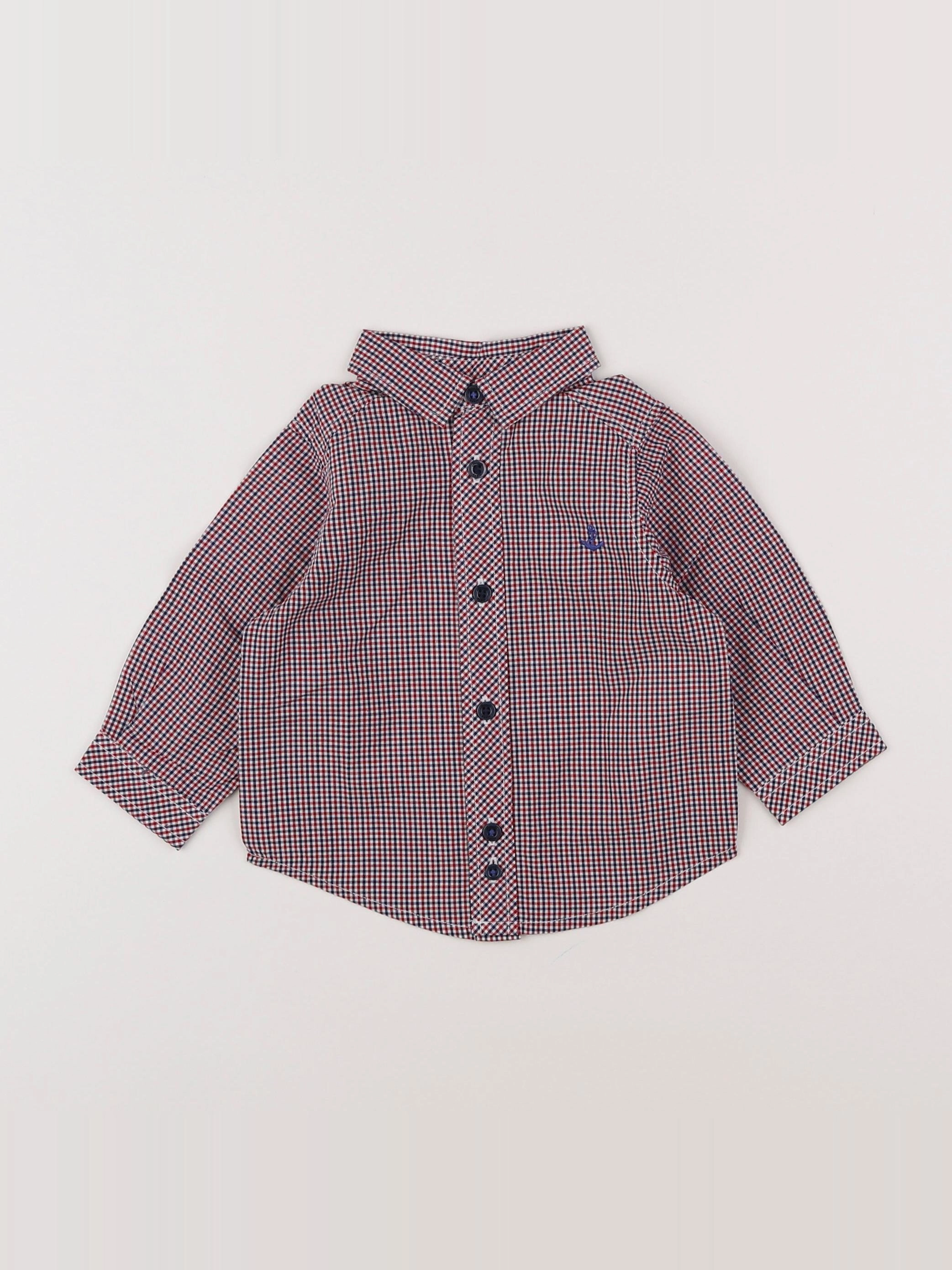 Jacadi - chemise rouge - 6 mois