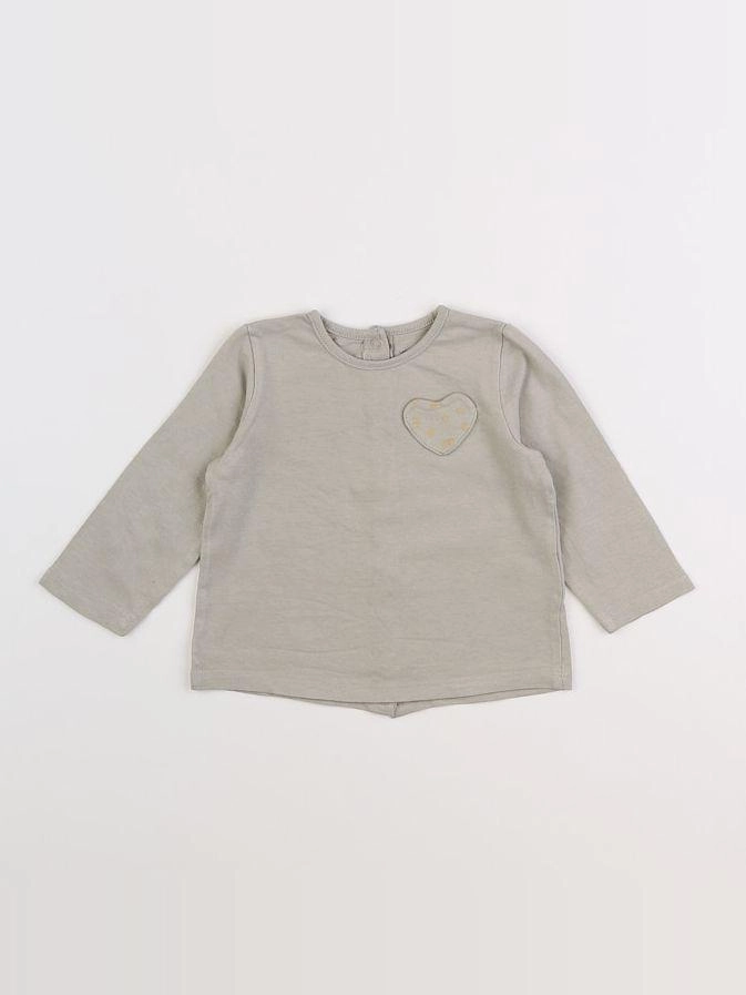 Vertbaudet - tee-shirt vert - 9 mois