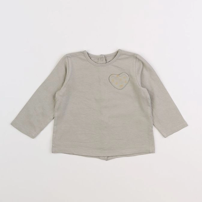 Vertbaudet - tee-shirt vert - 9 mois