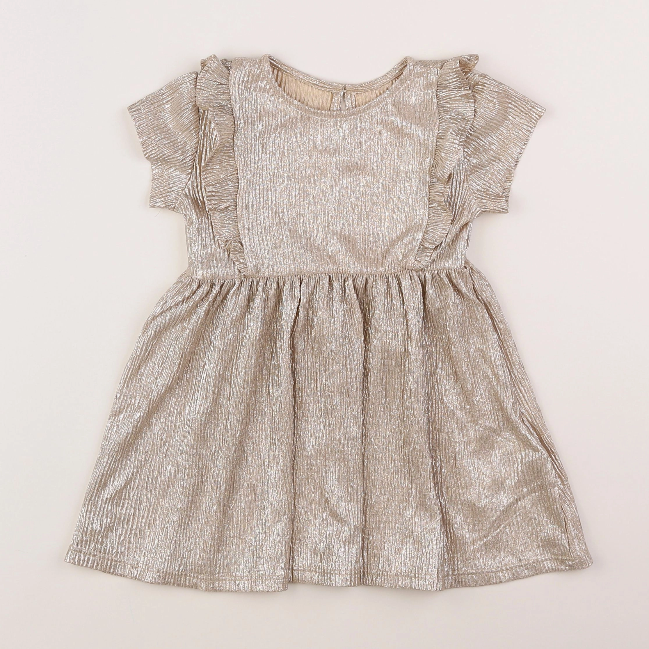 Vertbaudet - robe or - 2 ans