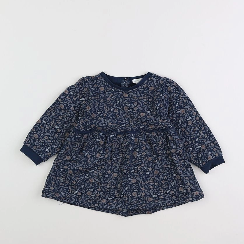 Vertbaudet - robe vert, bleu - 2 ans