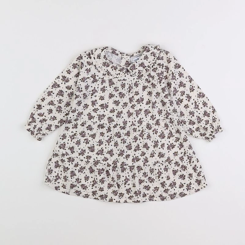 Vertbaudet - robe multicolore - 12 mois