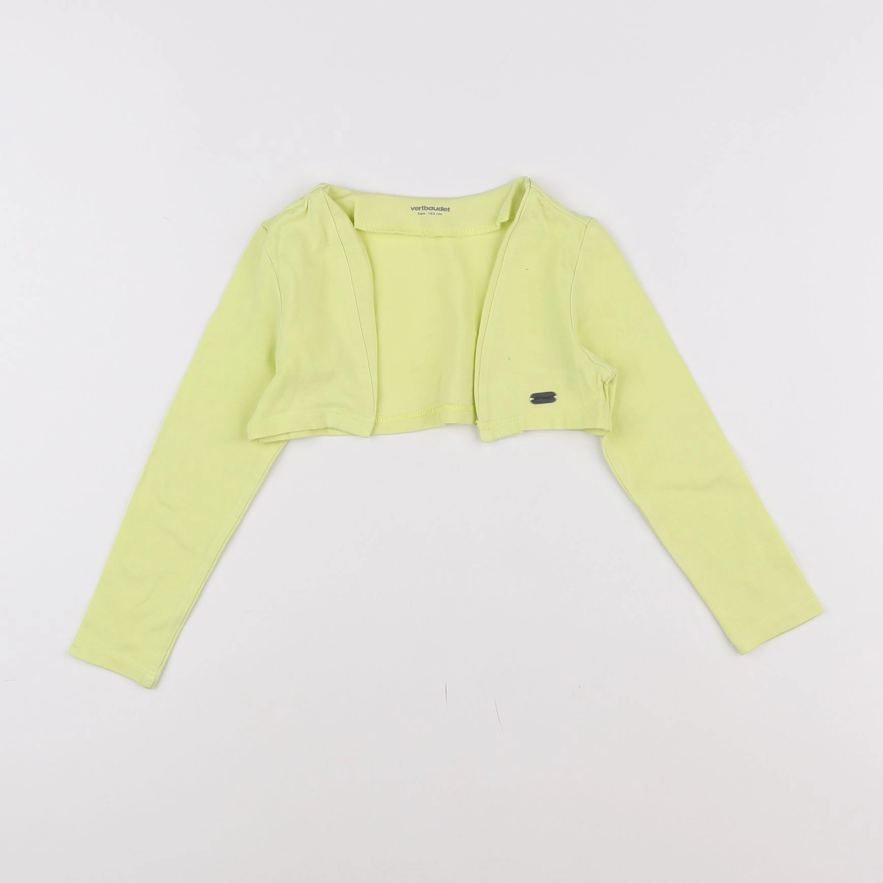 Vertbaudet - gilet jaune fluo - 4 ans