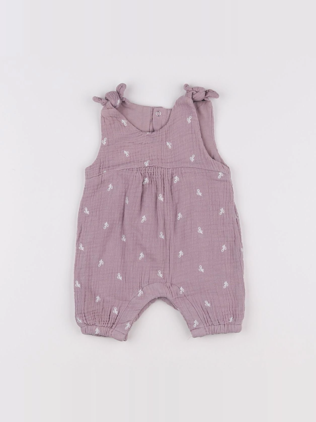 Vertbaudet - combinaison violet - 1 mois