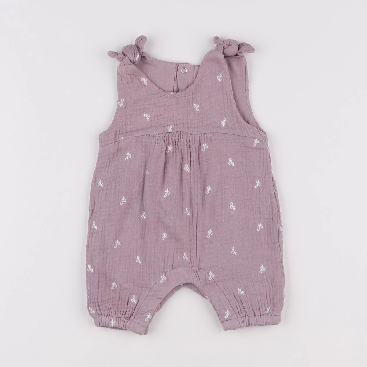 Vertbaudet - combinaison violet - 1 mois