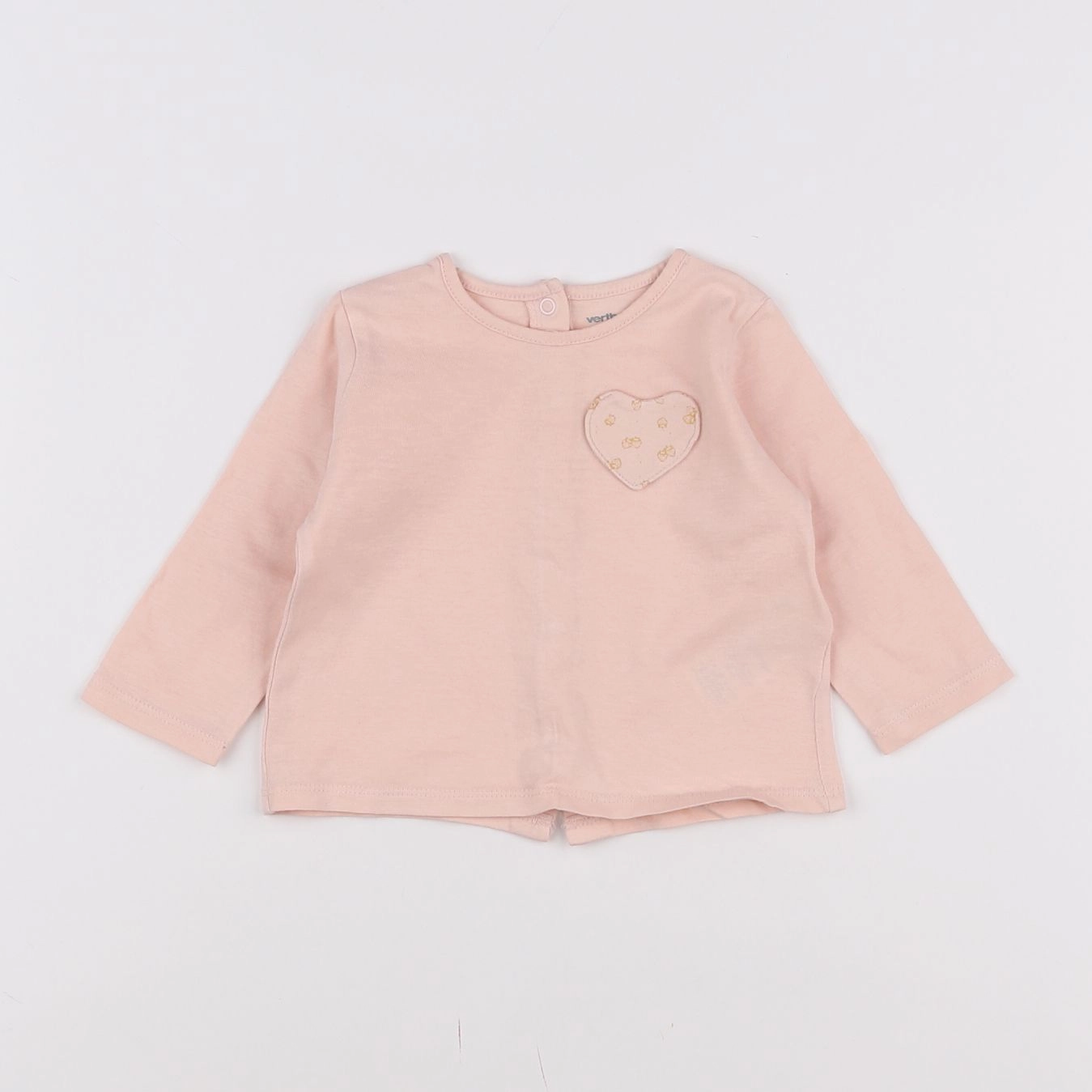 Vertbaudet - tee-shirt rose - 6 mois