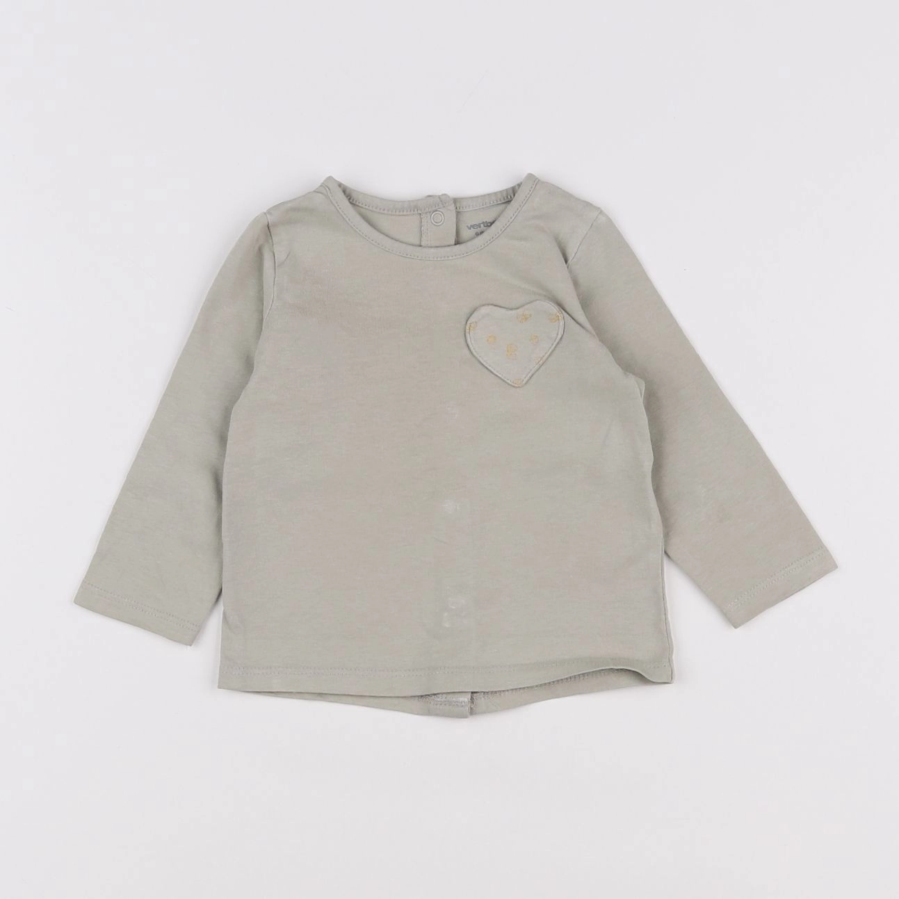 Vertbaudet - tee-shirt vert - 6 mois
