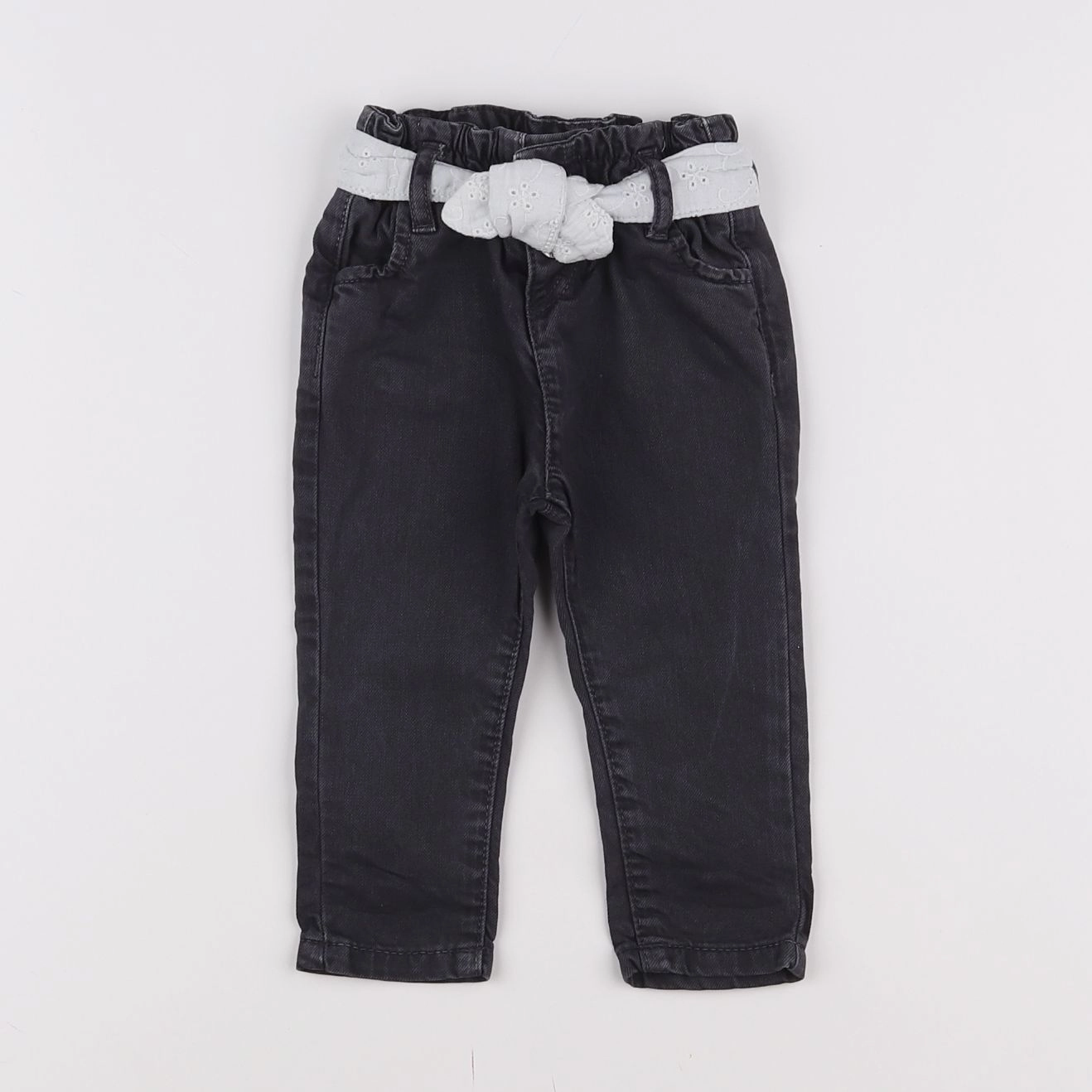 Vertbaudet - jean gris - 6 mois