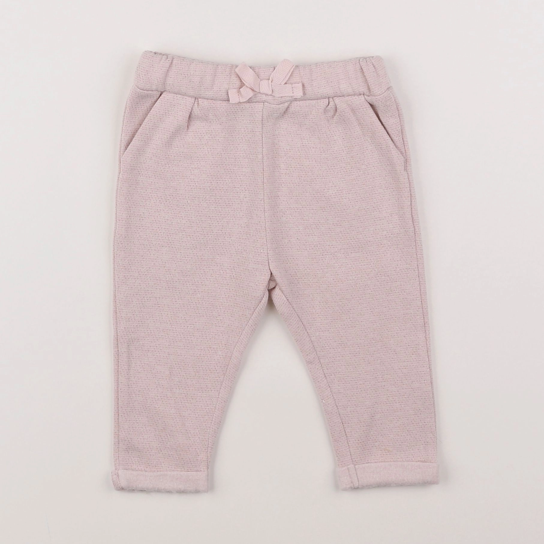 Vertbaudet - pantalon rose - 9 mois