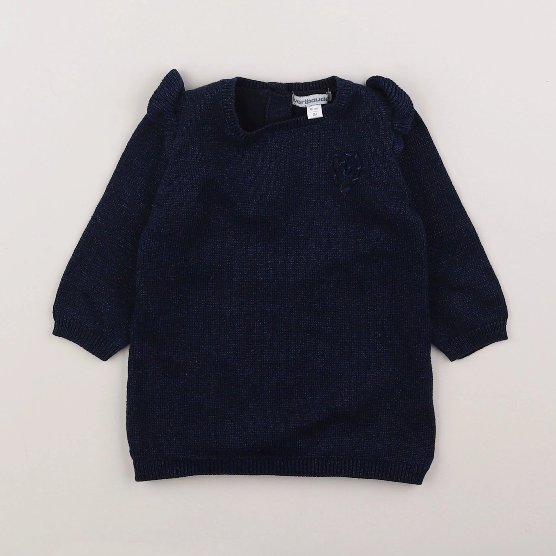 Vertbaudet - robe bleu - 6 mois