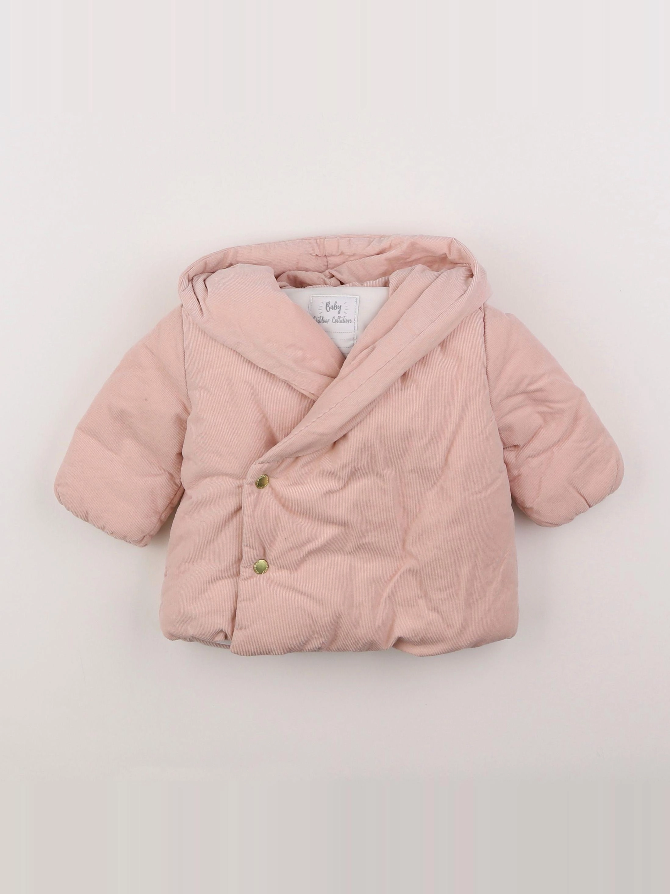 Vertbaudet - manteau rose - 3 mois