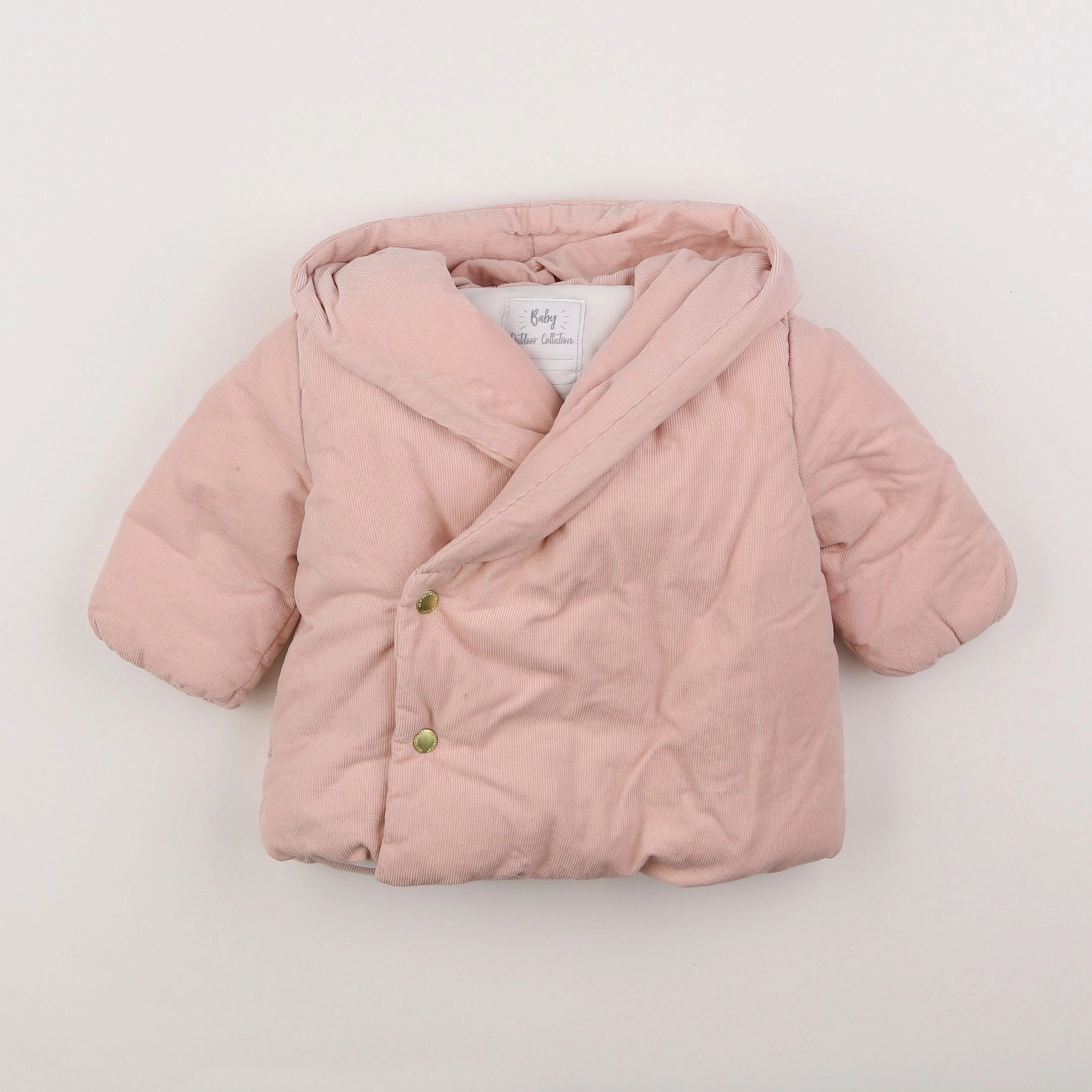 Vertbaudet - manteau rose - 3 mois