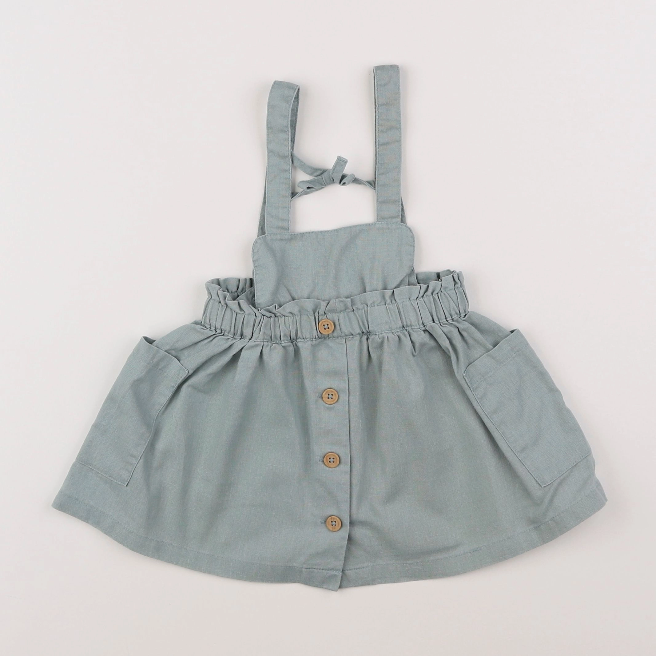 Vertbaudet - robe vert - 18 mois