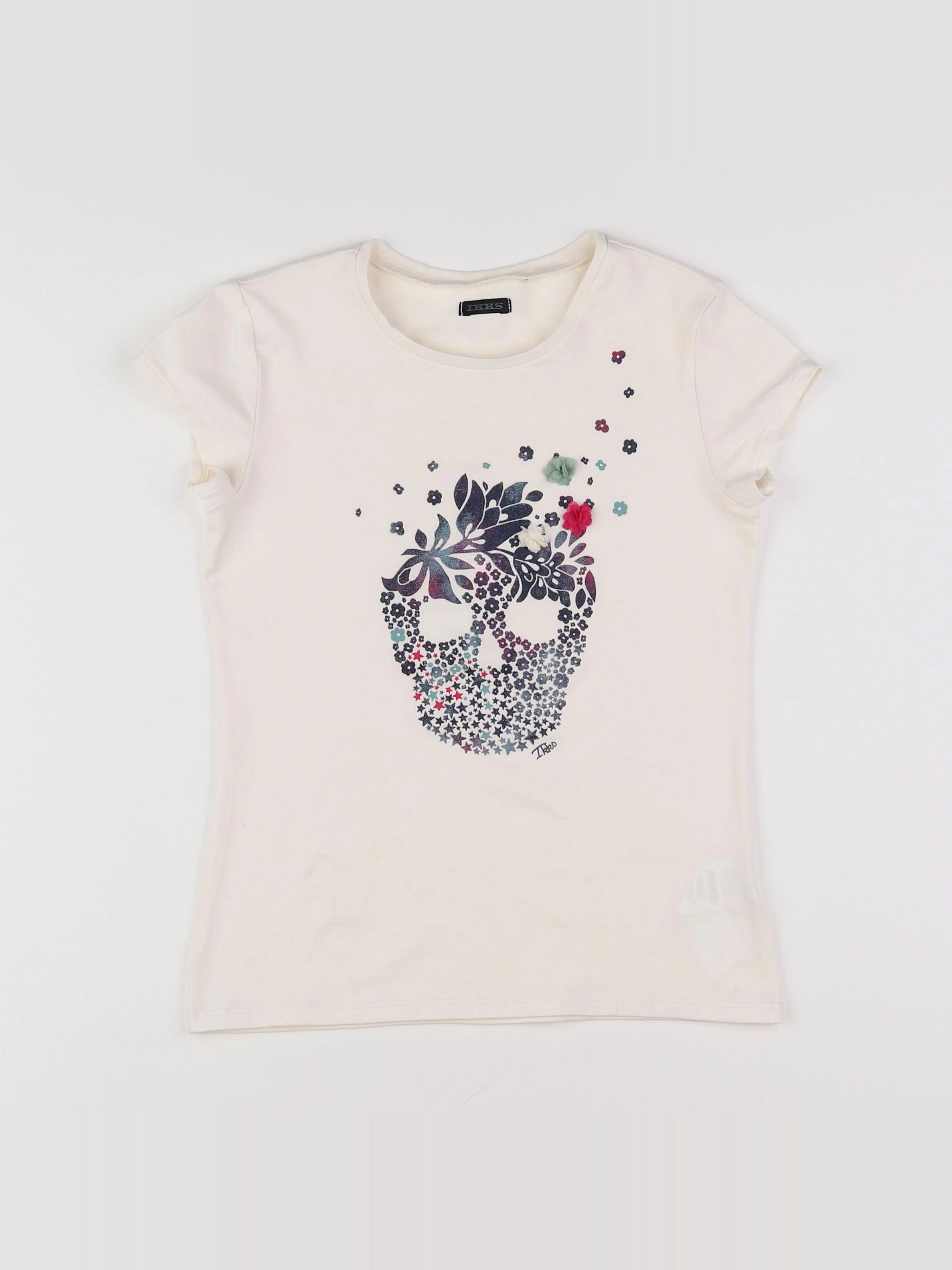 IKKS - tee-shirt blanc - 10 ans