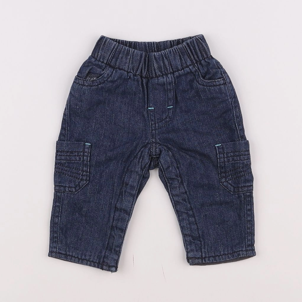 Vertbaudet - pantalon bleu - 1 mois