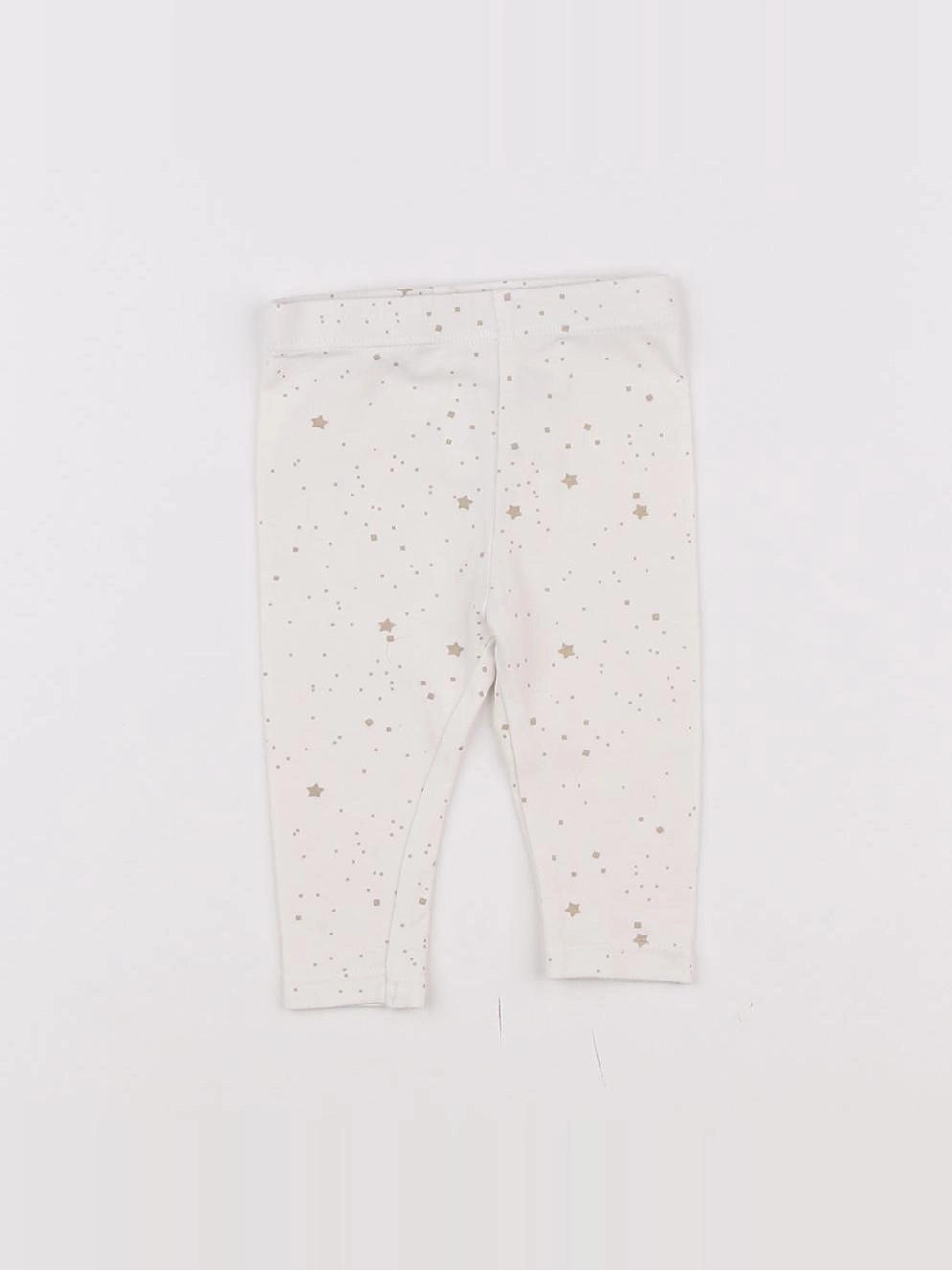 Vertbaudet - legging blanc - 3 mois