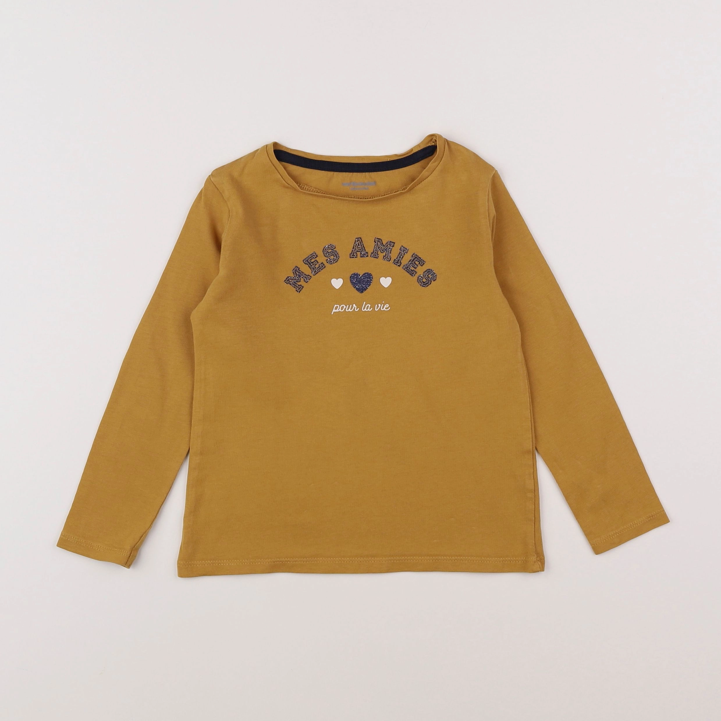 Vertbaudet - tee-shirt jaune - 4 ans