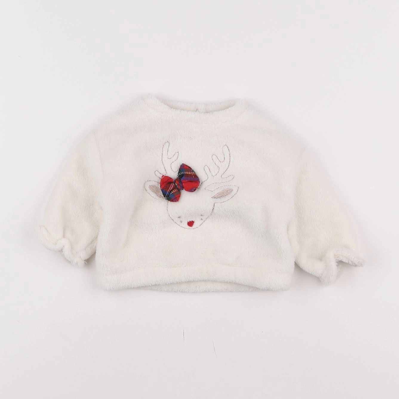 Vertbaudet - sweat beige, or - 3 mois