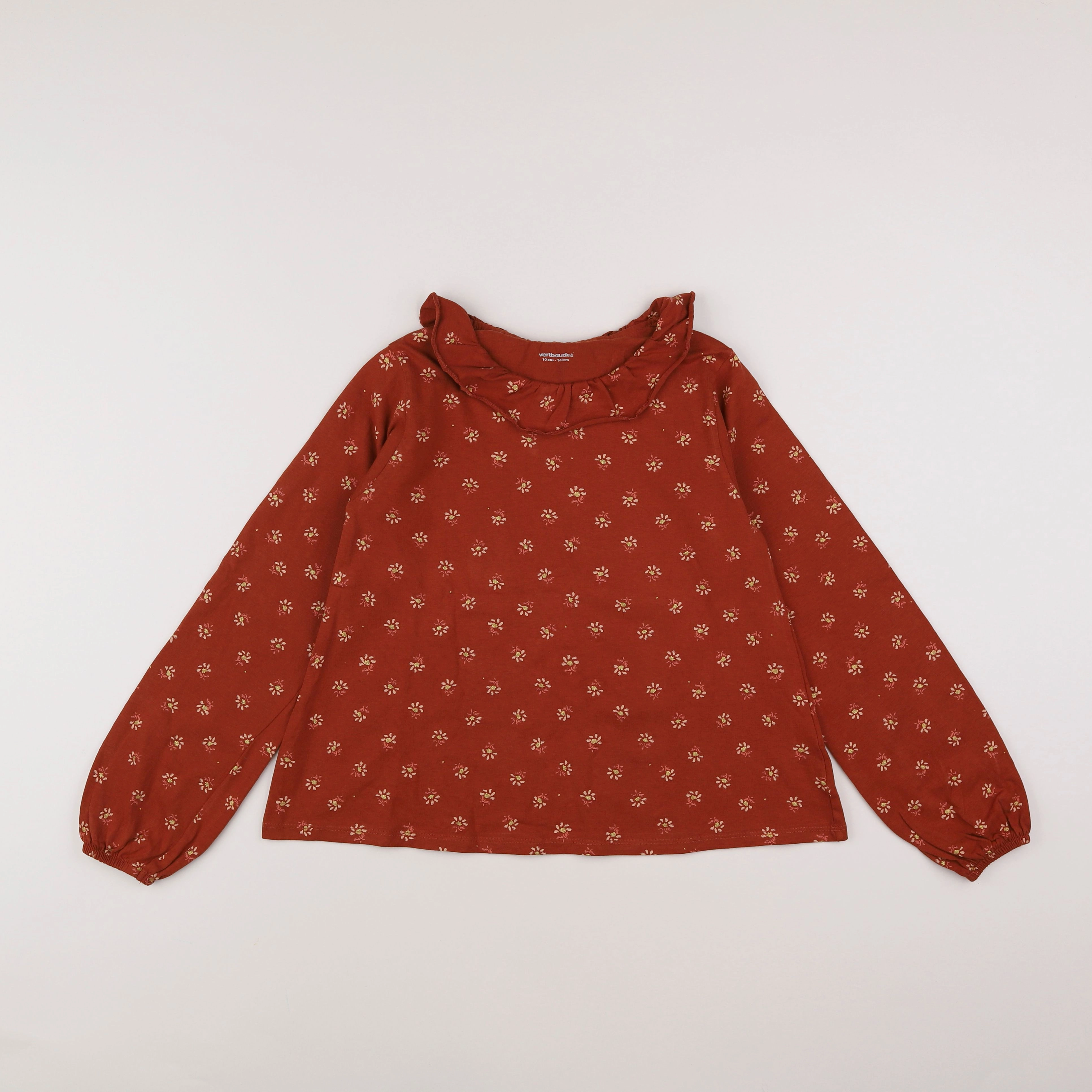 Vertbaudet - tee-shirt marron - 10 ans